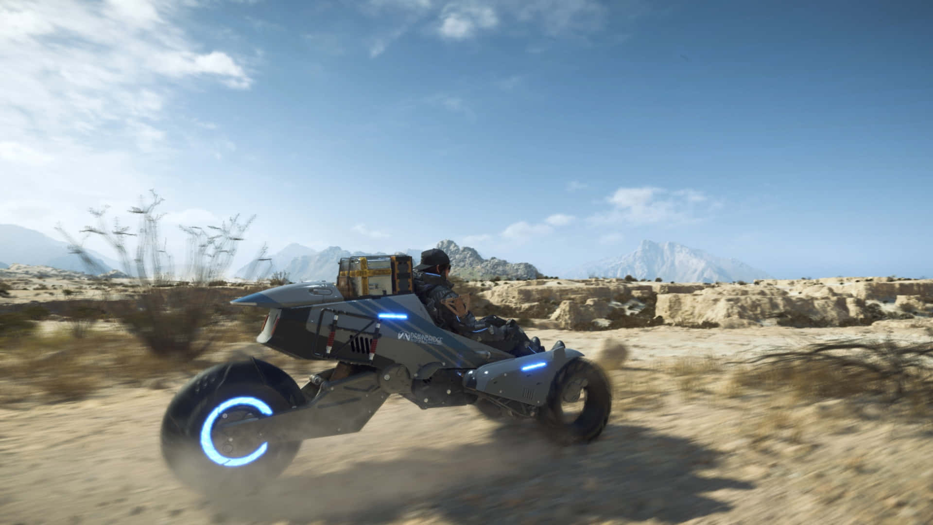 Death Stranding 2, all terrain vehicle, three-wheeled motorcycle, Full HD Desktop Wallpaper