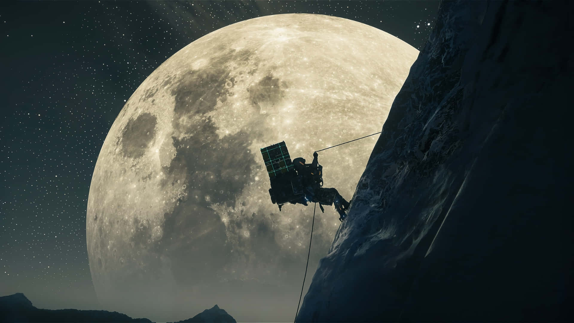 Death Stranding 2, moon, astronaut, Full HD Desktop Wallpaper