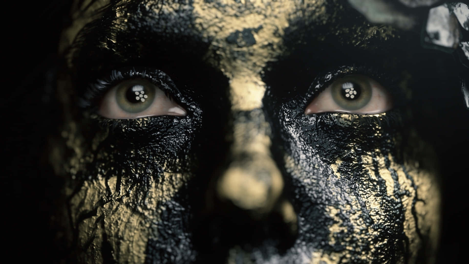 Death Stranding 2, character reveal, textured black and gold, Full HD Desktop Wallpaper