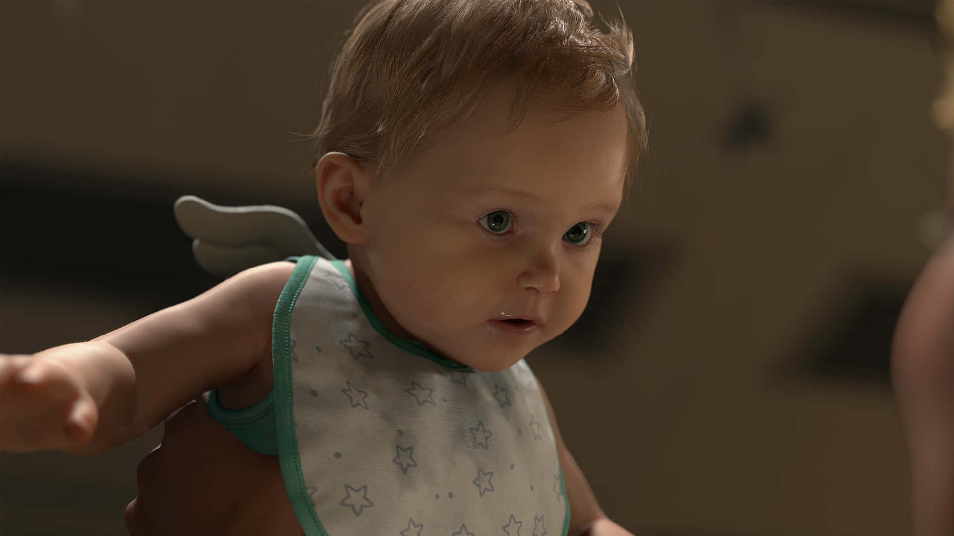 Death Stranding 2, baby, light brown hair, Full HD Desktop Wallpaper