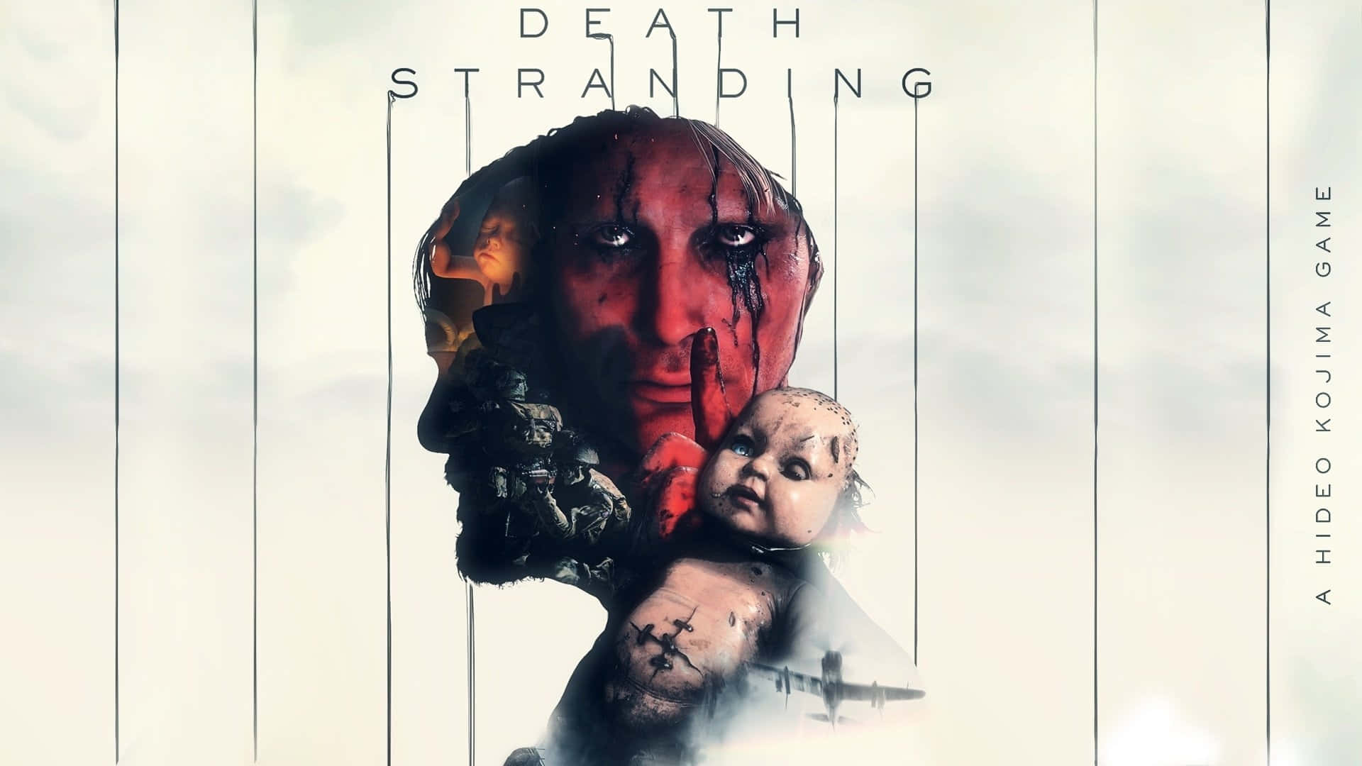 Death Stranding, bloodied man, doll, Full HD Desktop Wallpaper