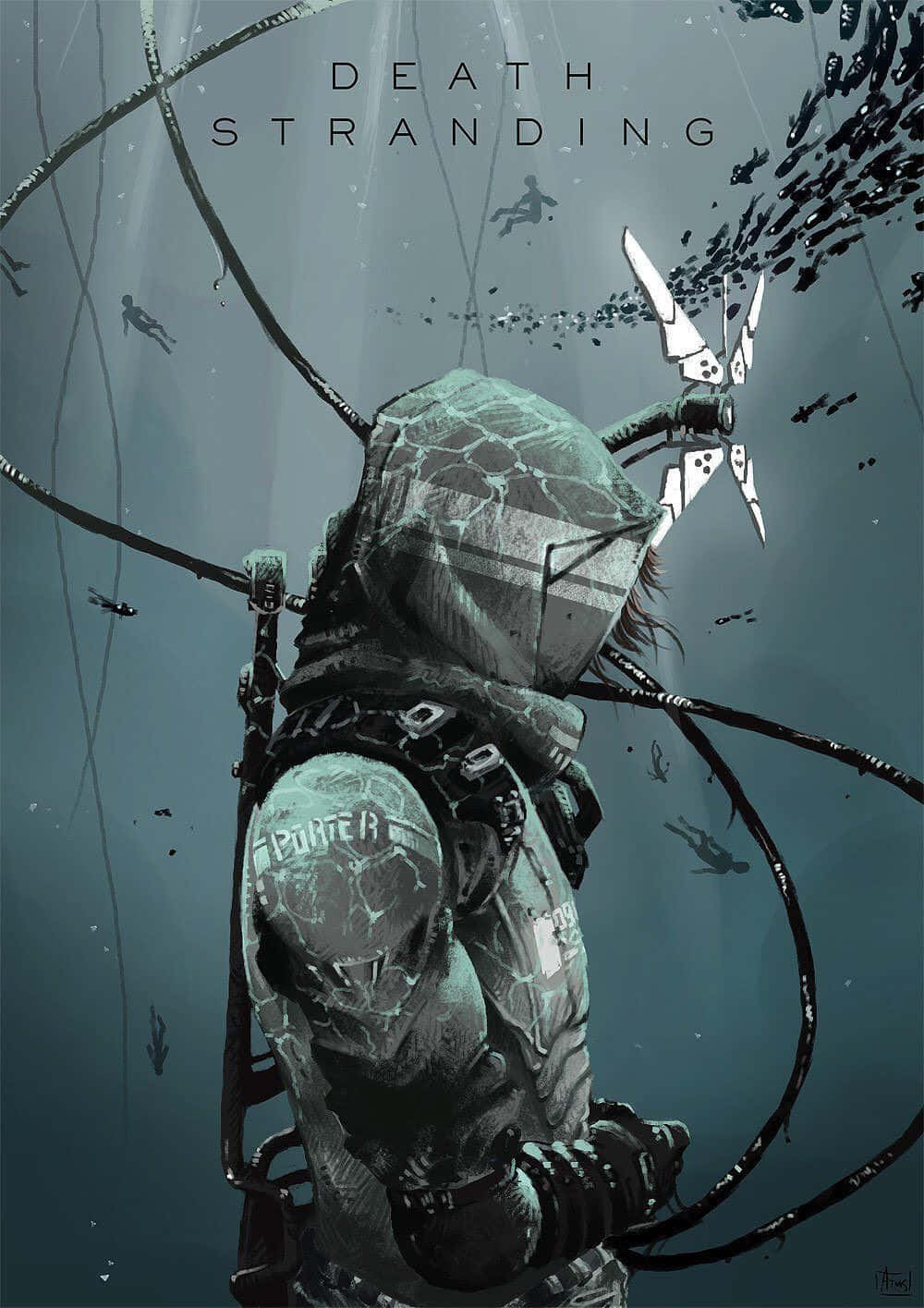Death Stranding HD, cracked helmet, gear, HD Phone Wallpaper