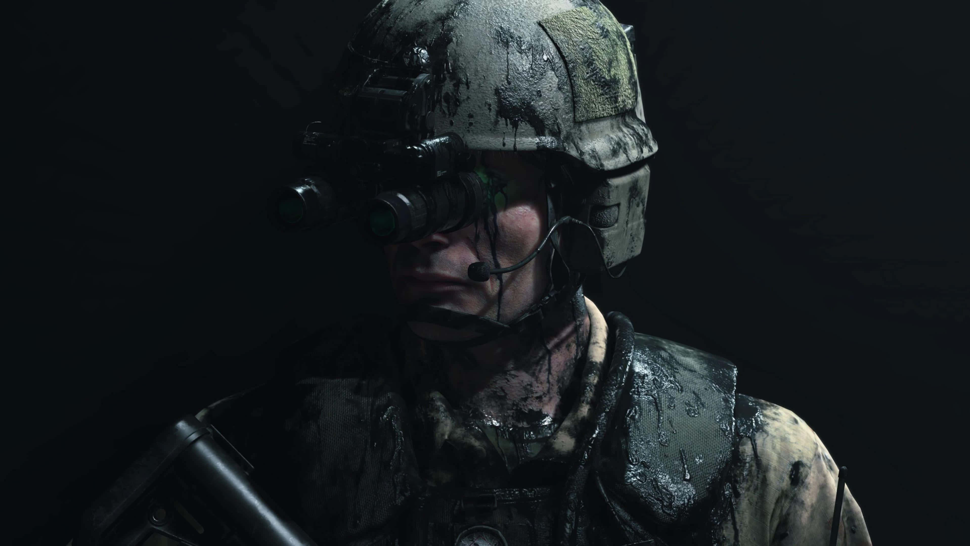 Death Stranding, soldier, muddy helmet, 2K Desktop Wallpaper