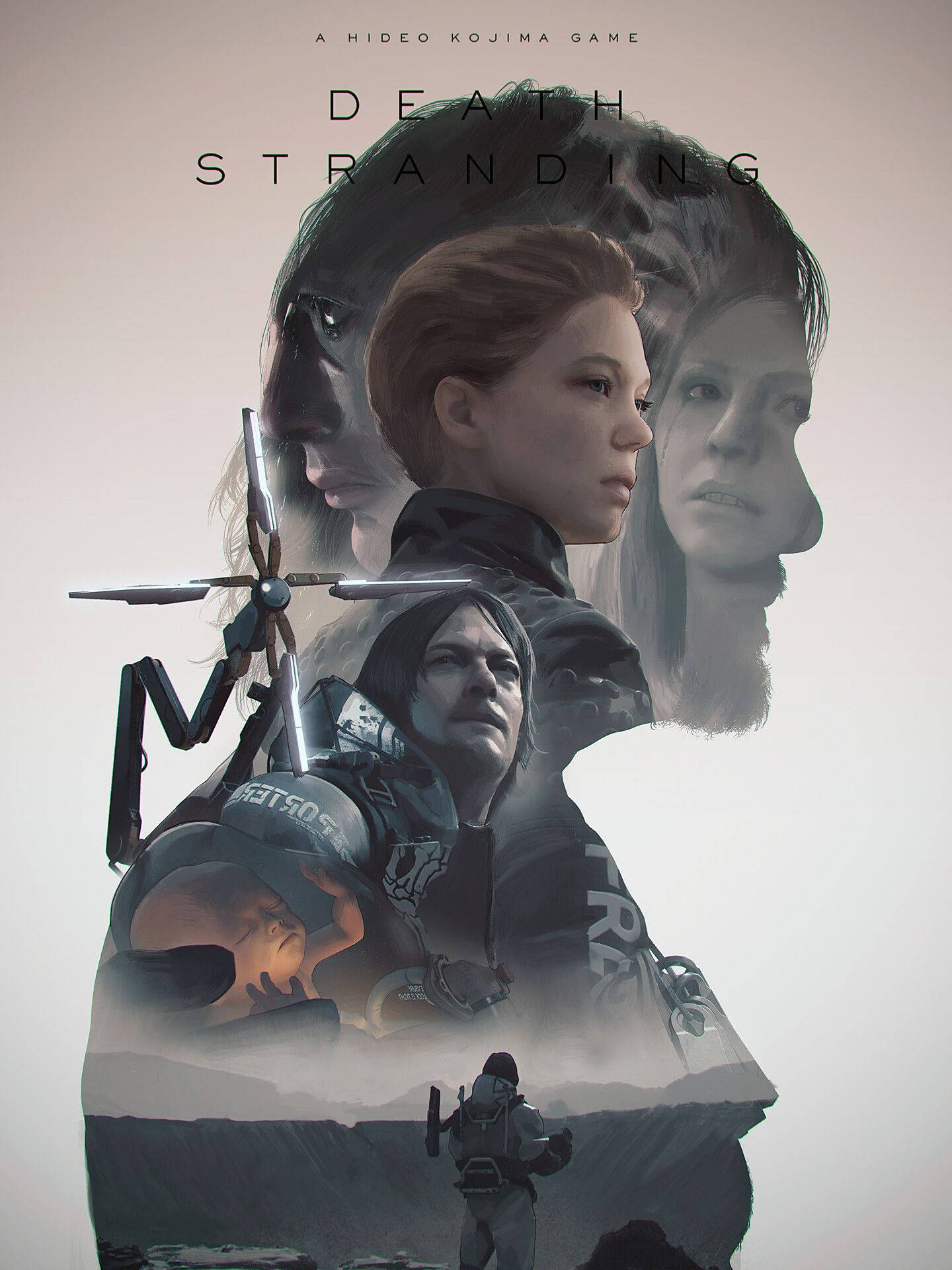 Death Stranding, concept poster, character profiles, Full HD Phone Wallpaper