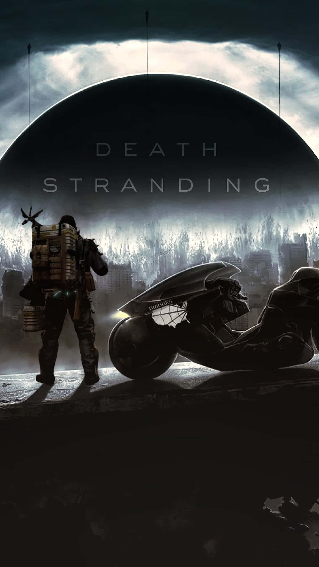 Death Stranding Mobile, lone soldier, heavy pack, Full HD Phone Wallpaper