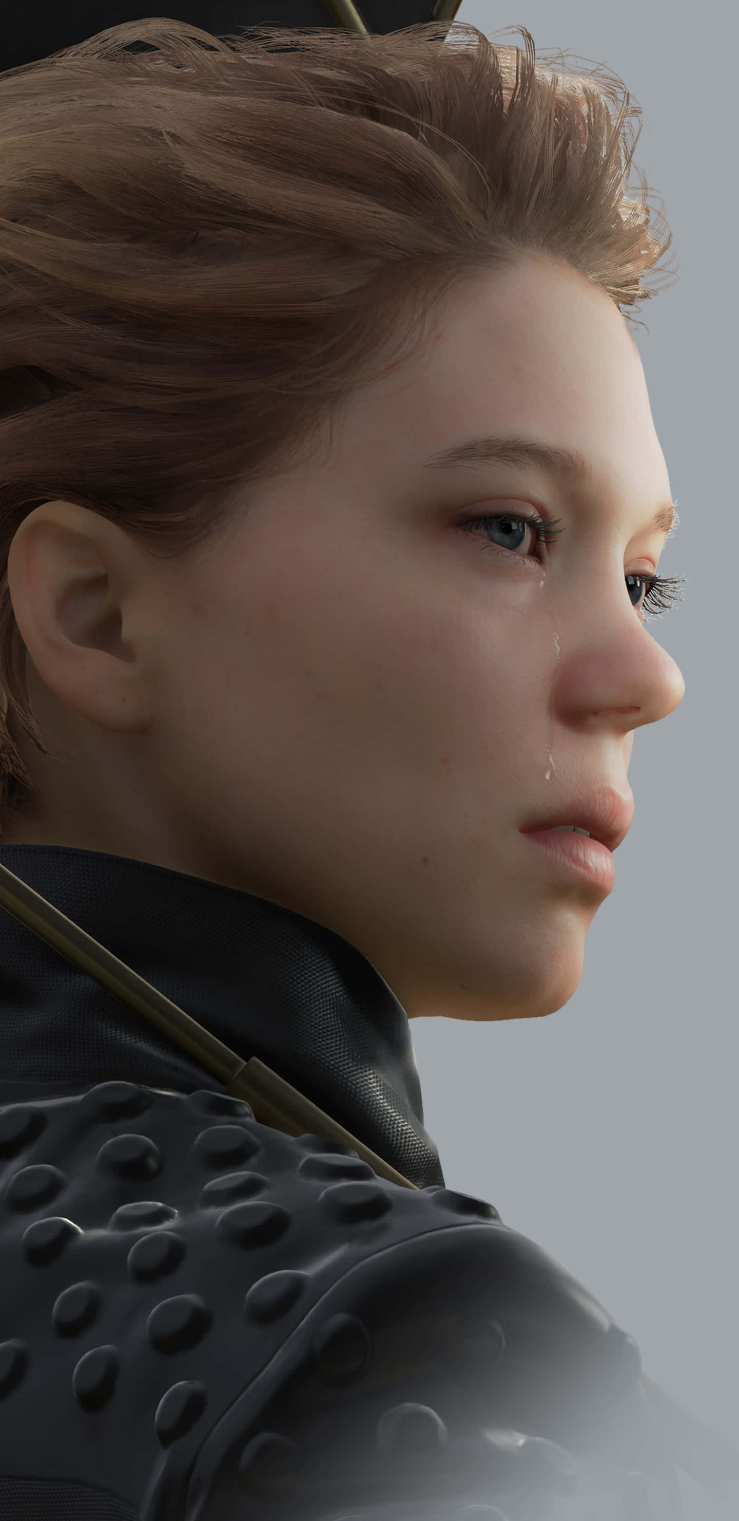 Death Stranding, woman, dark armor, 2K Phone Wallpaper