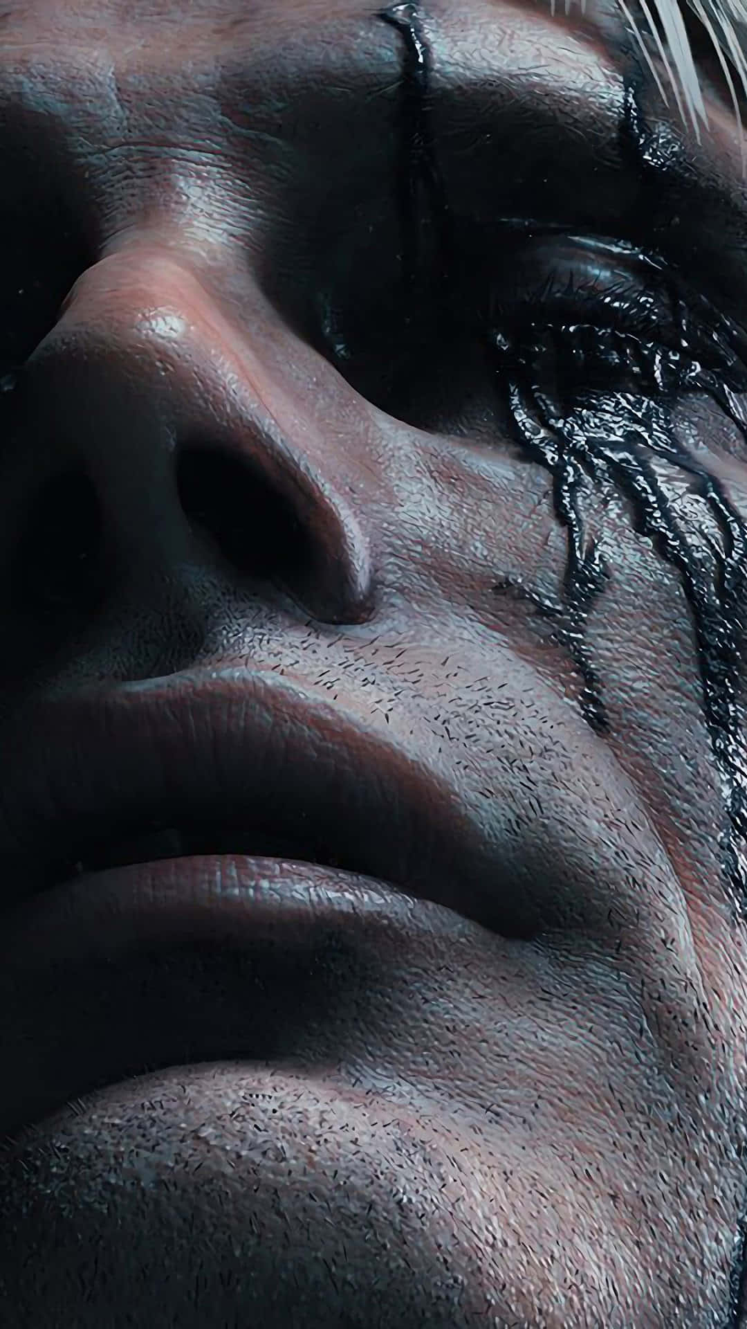 Death Stranding Mobile, man, dark viscous liquid, Full HD Phone Wallpaper