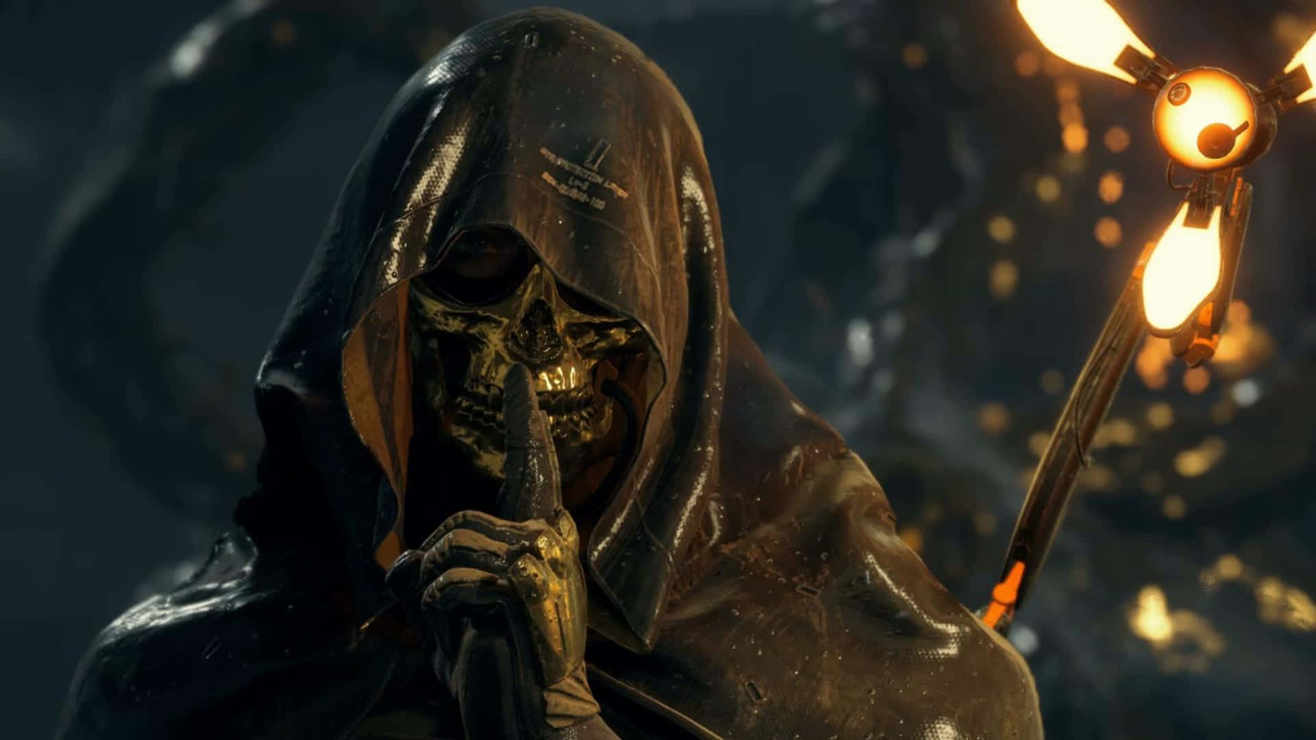 Death Stranding, PC, hooded skeletal figure, Full HD Desktop Wallpaper