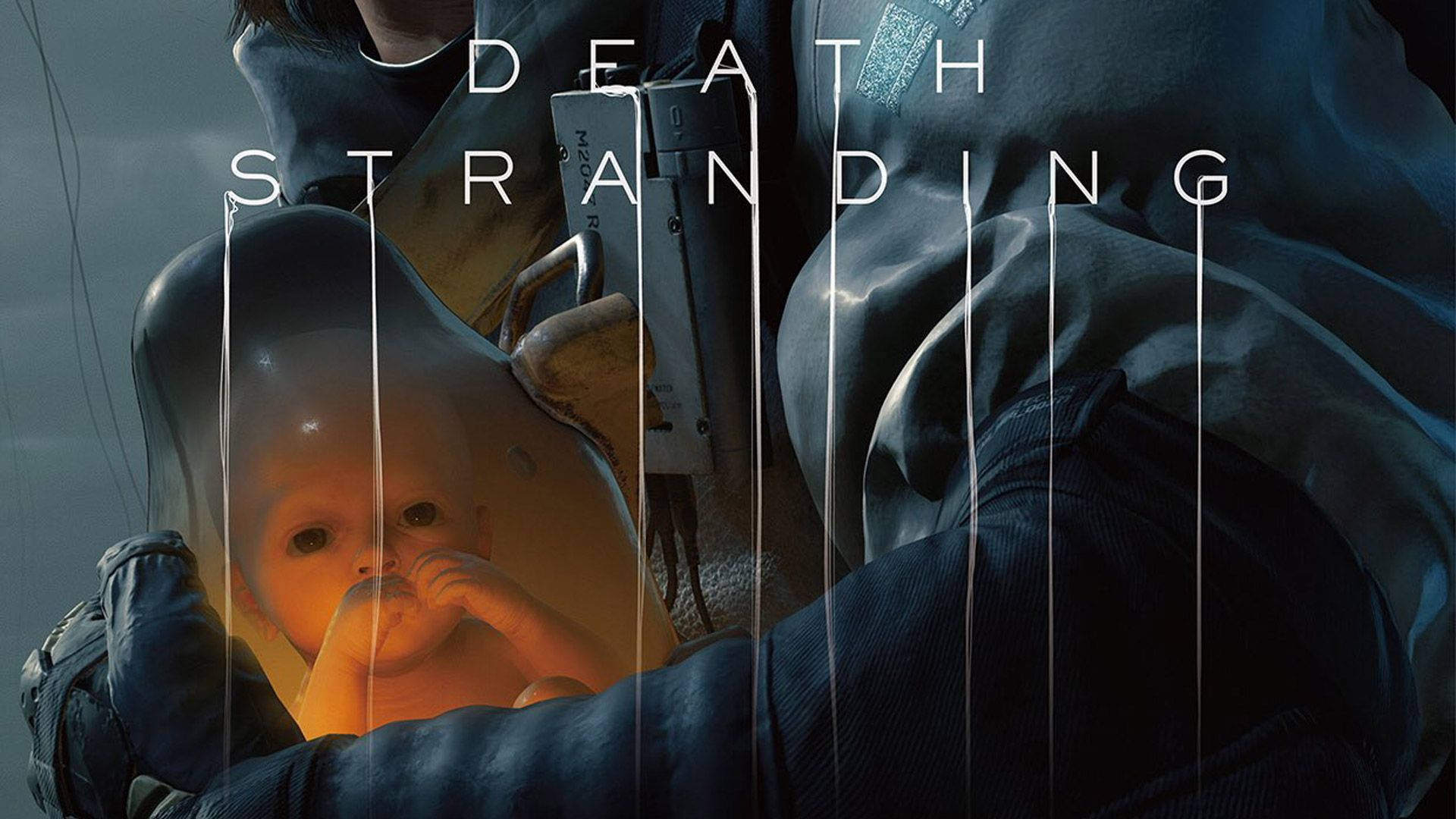 Death Stranding, dark gear, glowing baby, Full HD Desktop Wallpaper