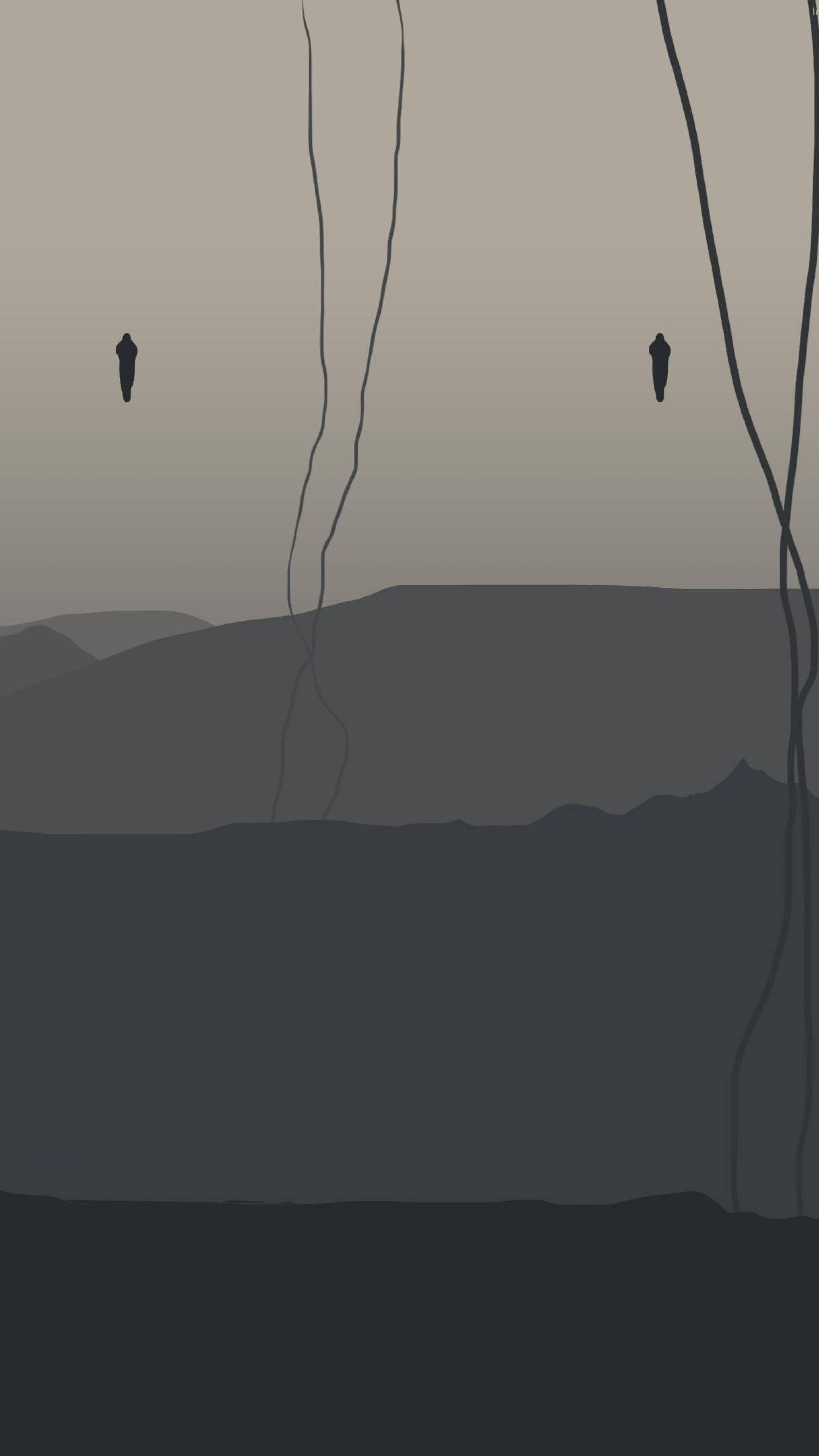 Death Stranding, iPhone, gray sky, 4K Phone Wallpaper