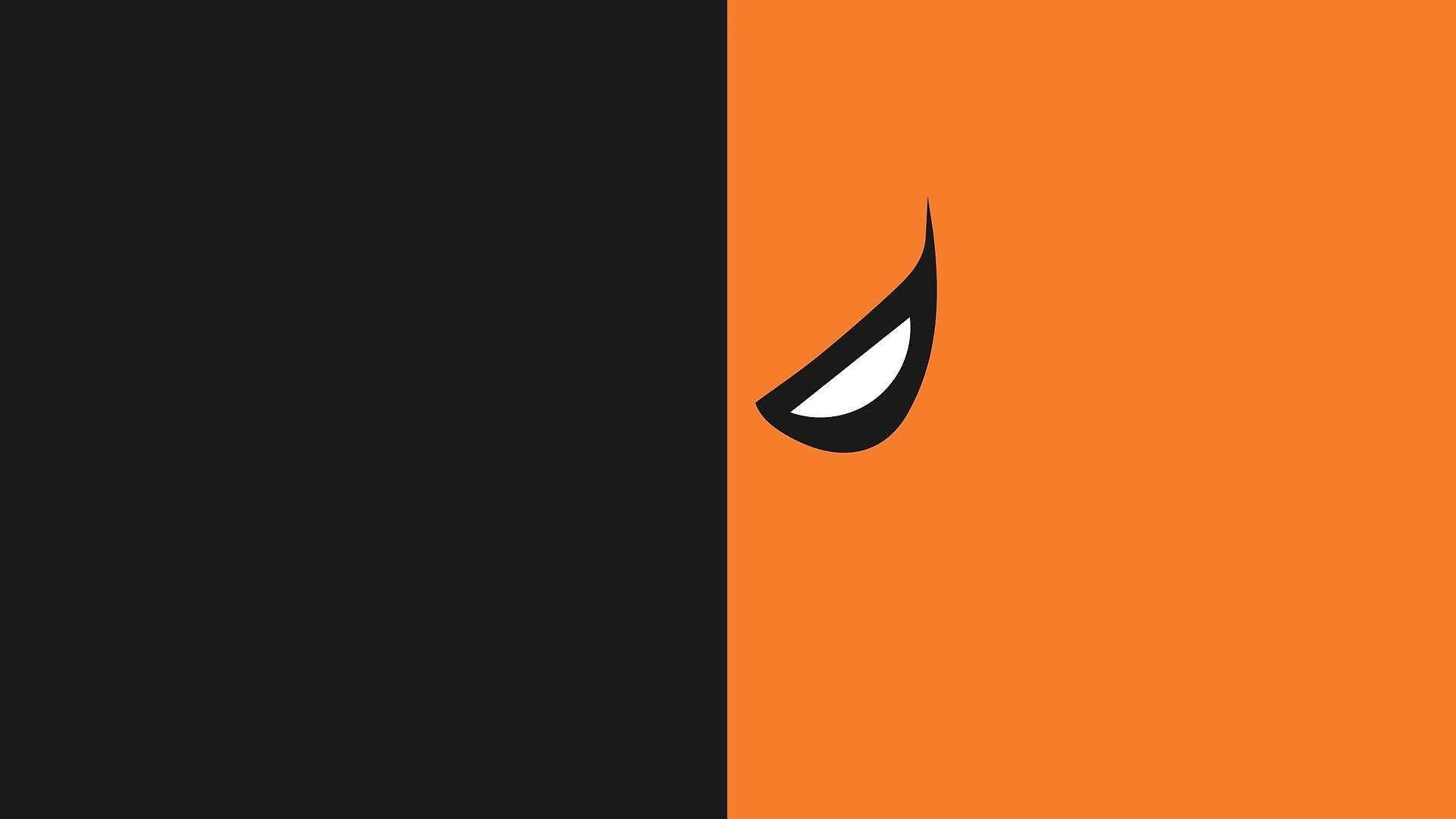Deathstroke, orange half, black half, Full HD Desktop Wallpaper