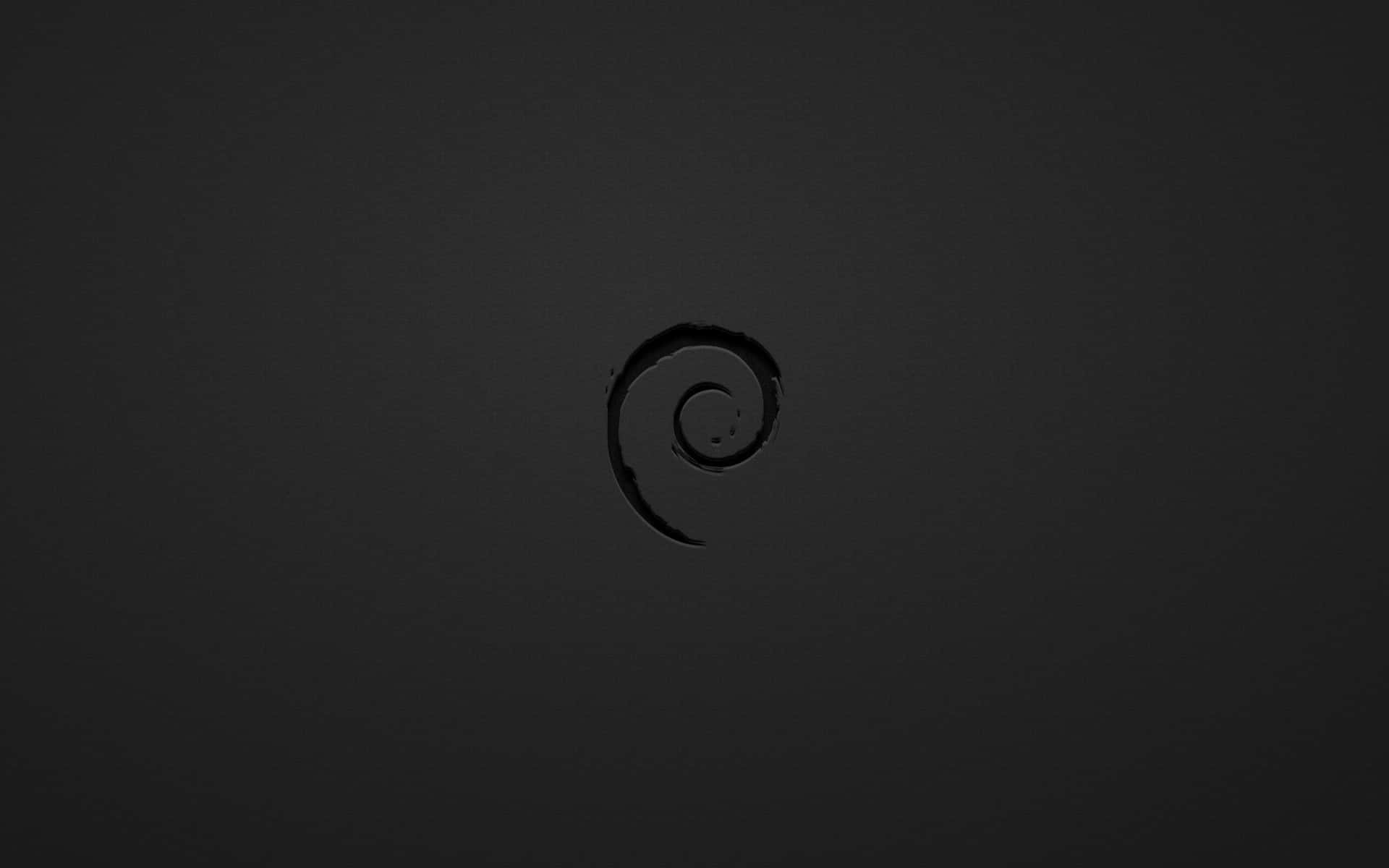 Debian, spiral logo, dark background, Full HD Desktop Wallpaper