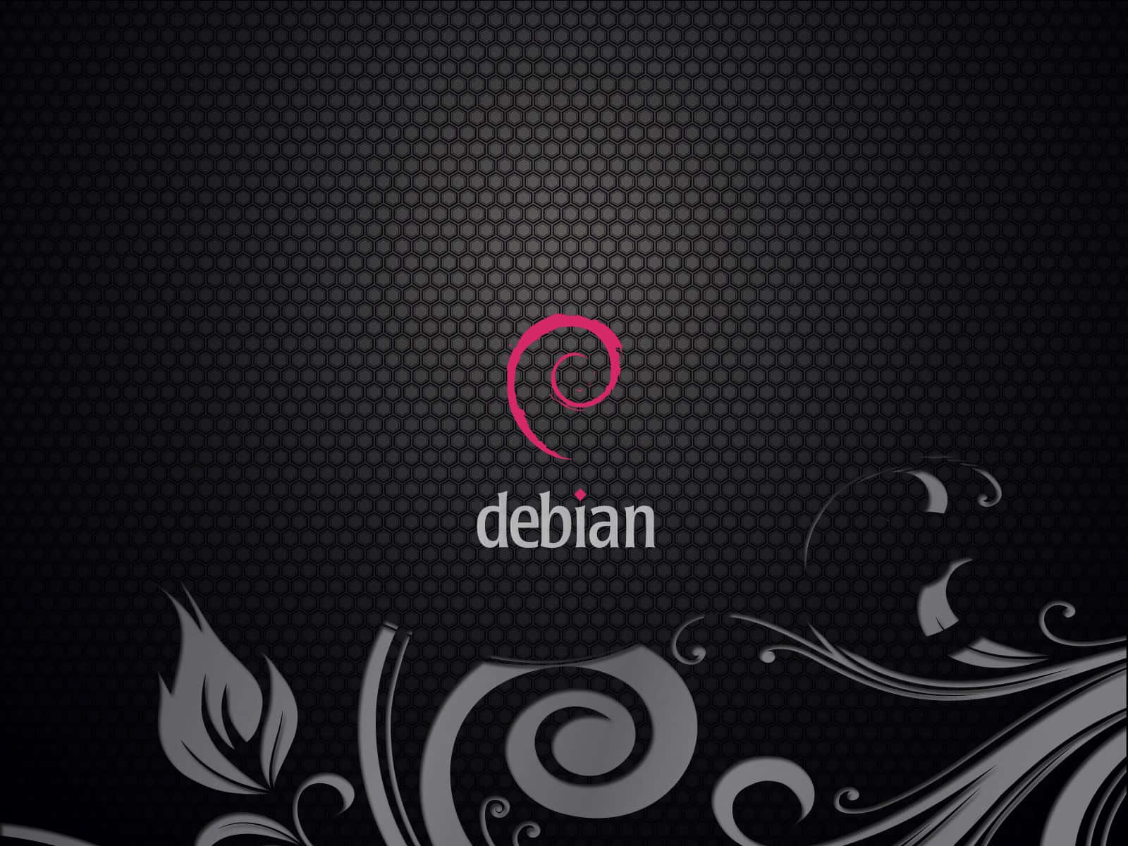 Debian, pink, white, HD Desktop Wallpaper