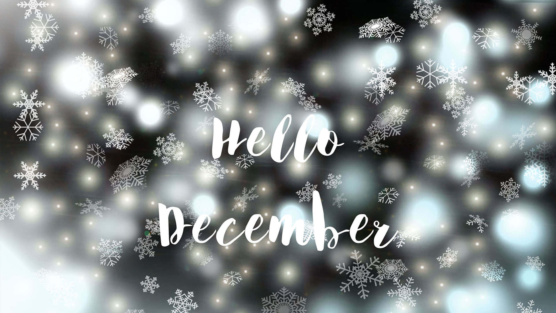 hello december, winter wonderland, snowflakes, Full HD Desktop Wallpaper