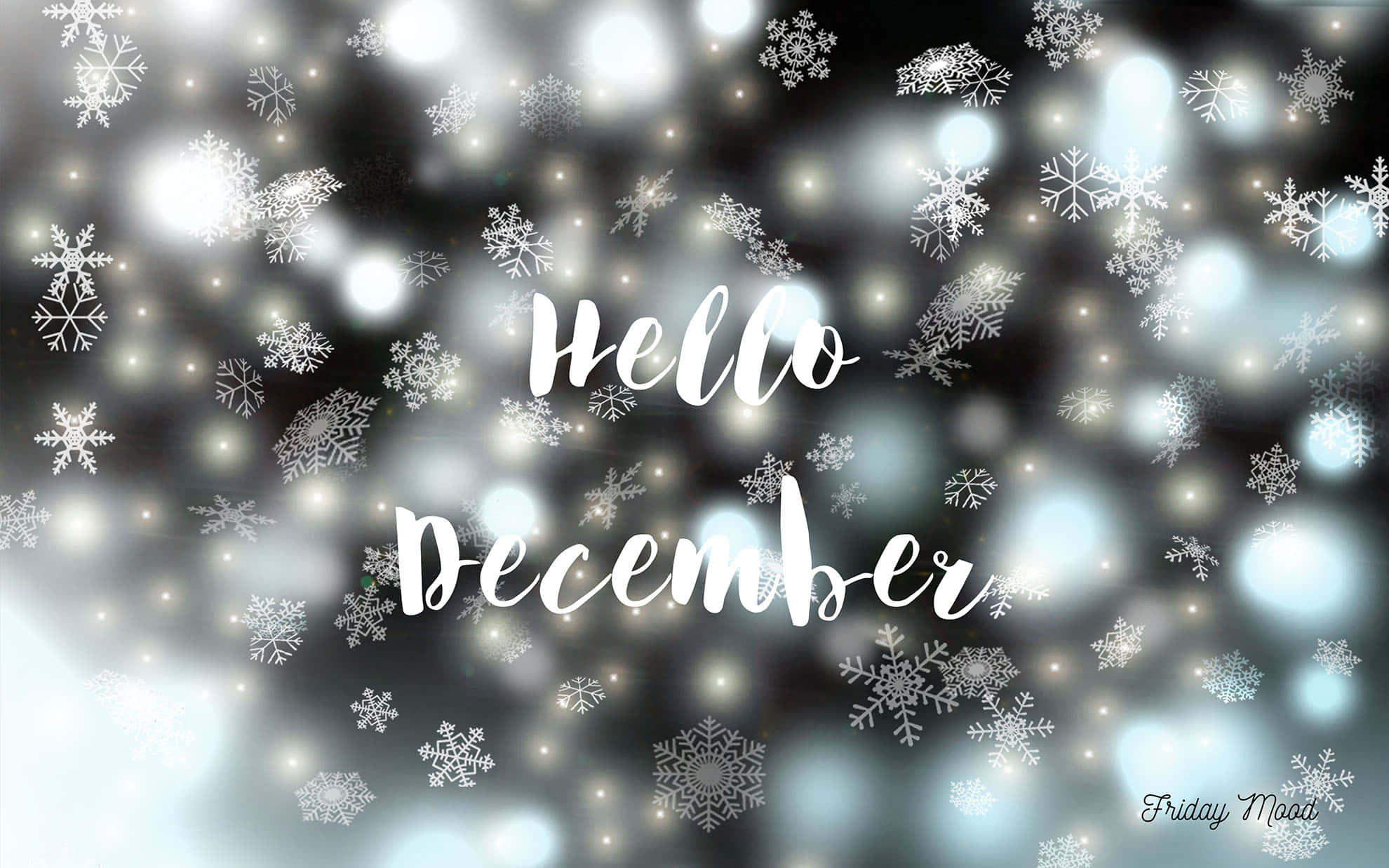 November, December, snowflakes, Full HD Desktop Wallpaper