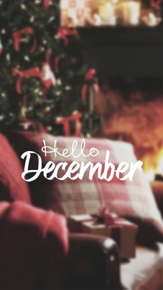 December, cozy couch, fireplace, SD Phone Wallpaper