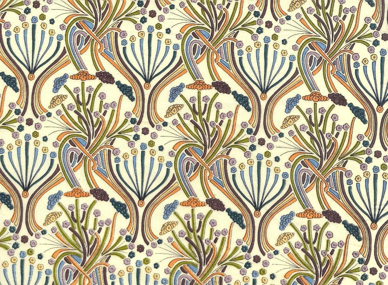 Symmetrical Flowers, Art Deco, earthy tones, SD Desktop Wallpaper