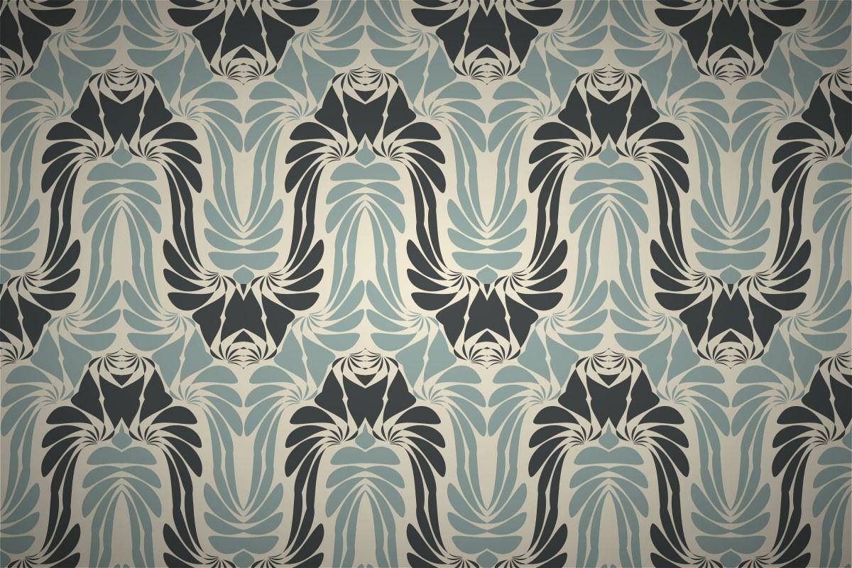 Art Deco, teal, charcoal, SD Desktop Wallpaper