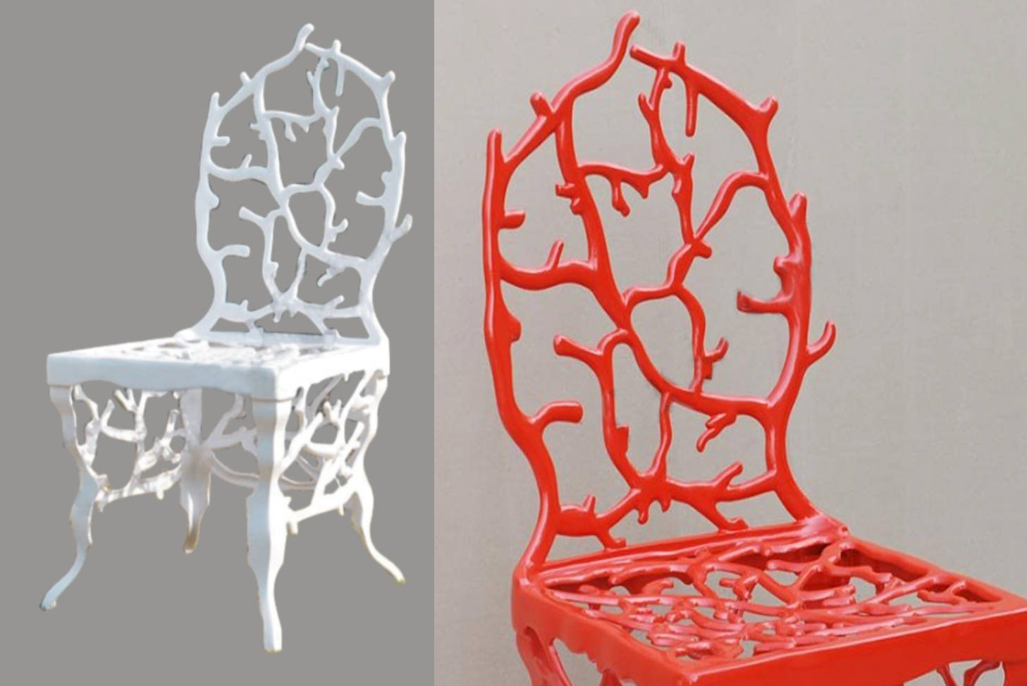 Coral Chair, white, red, HD Desktop Wallpaper