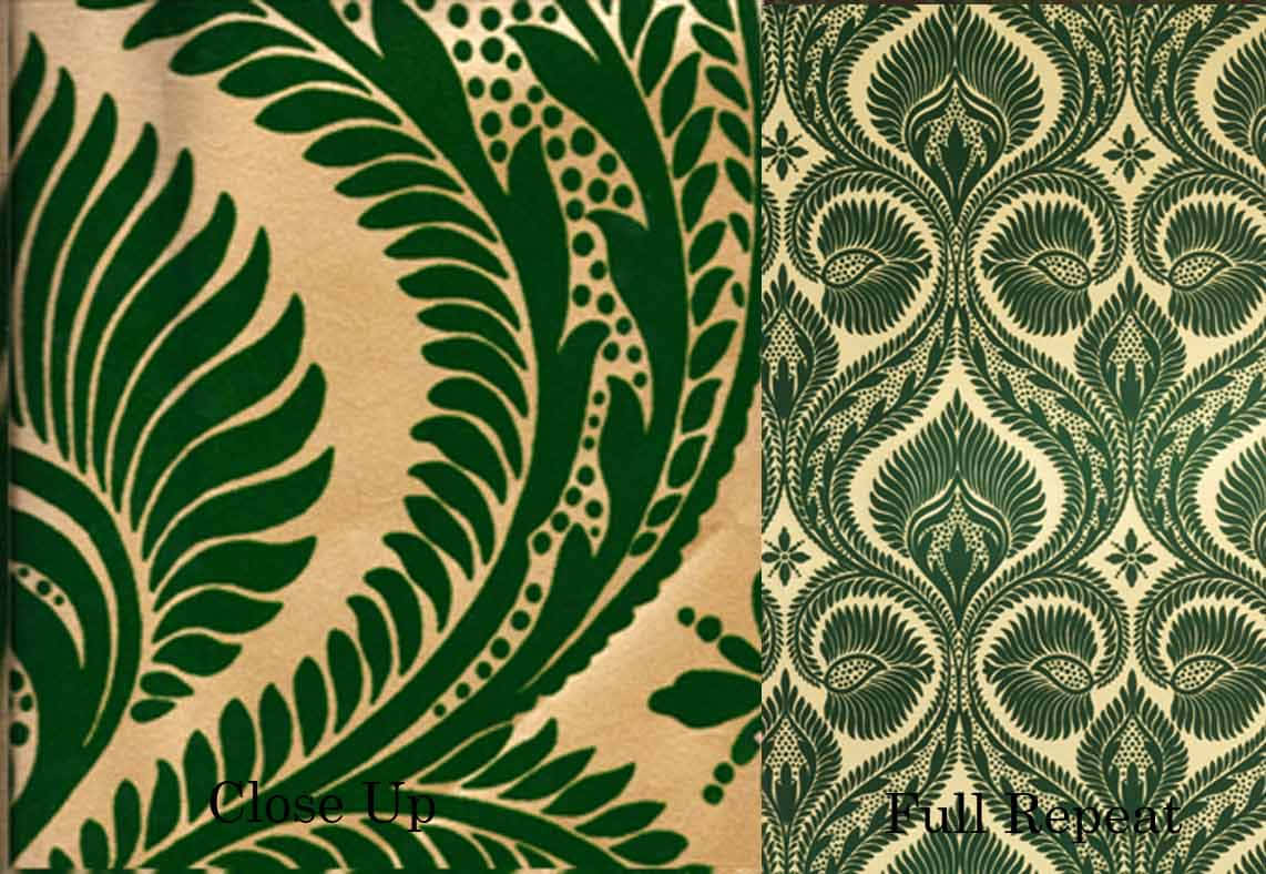 art deco, green leafy patterns, deep emerald, SD Desktop Wallpaper