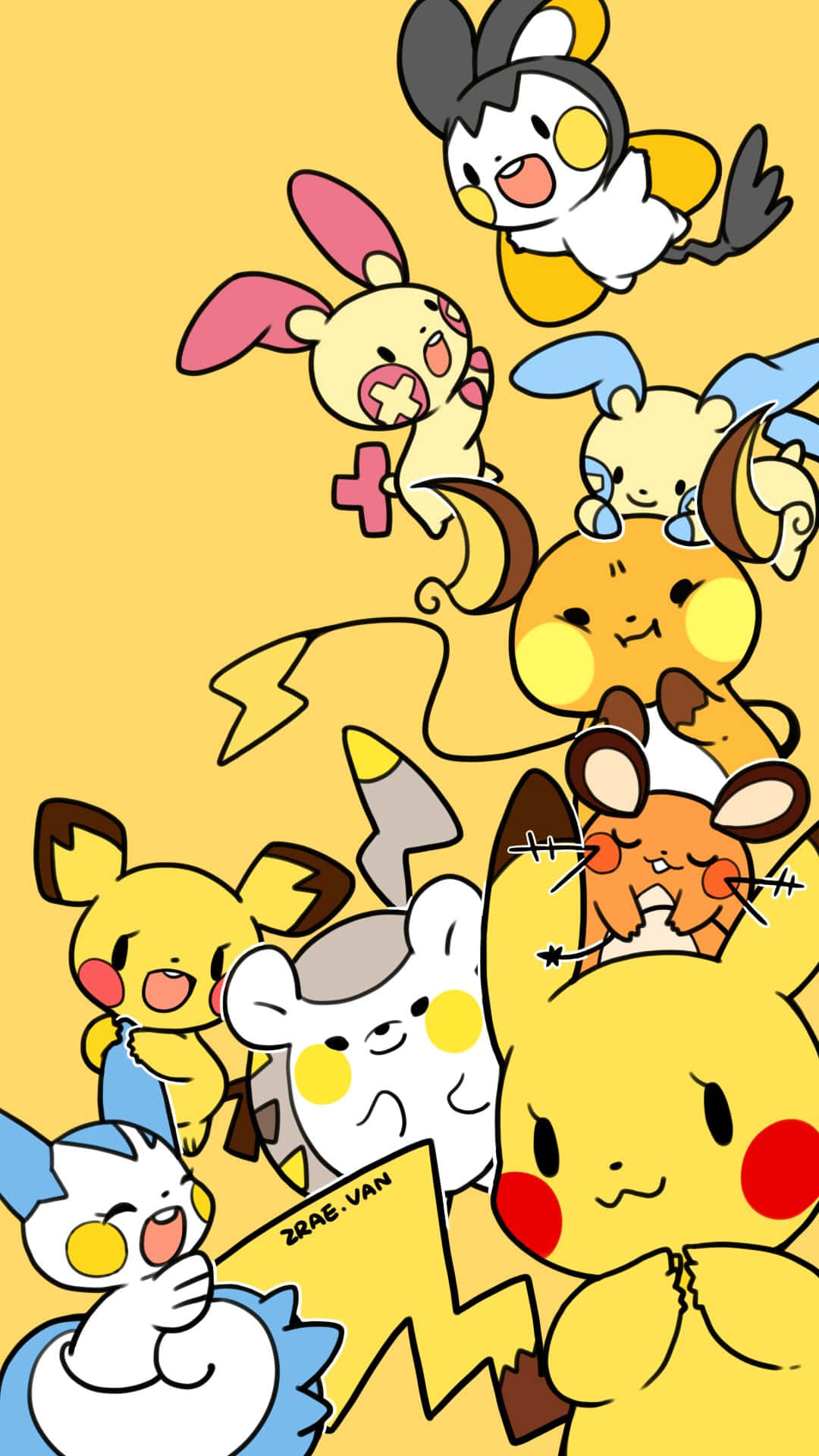 Dedenne, Other Pokemon, yellow, Full HD Phone Wallpaper