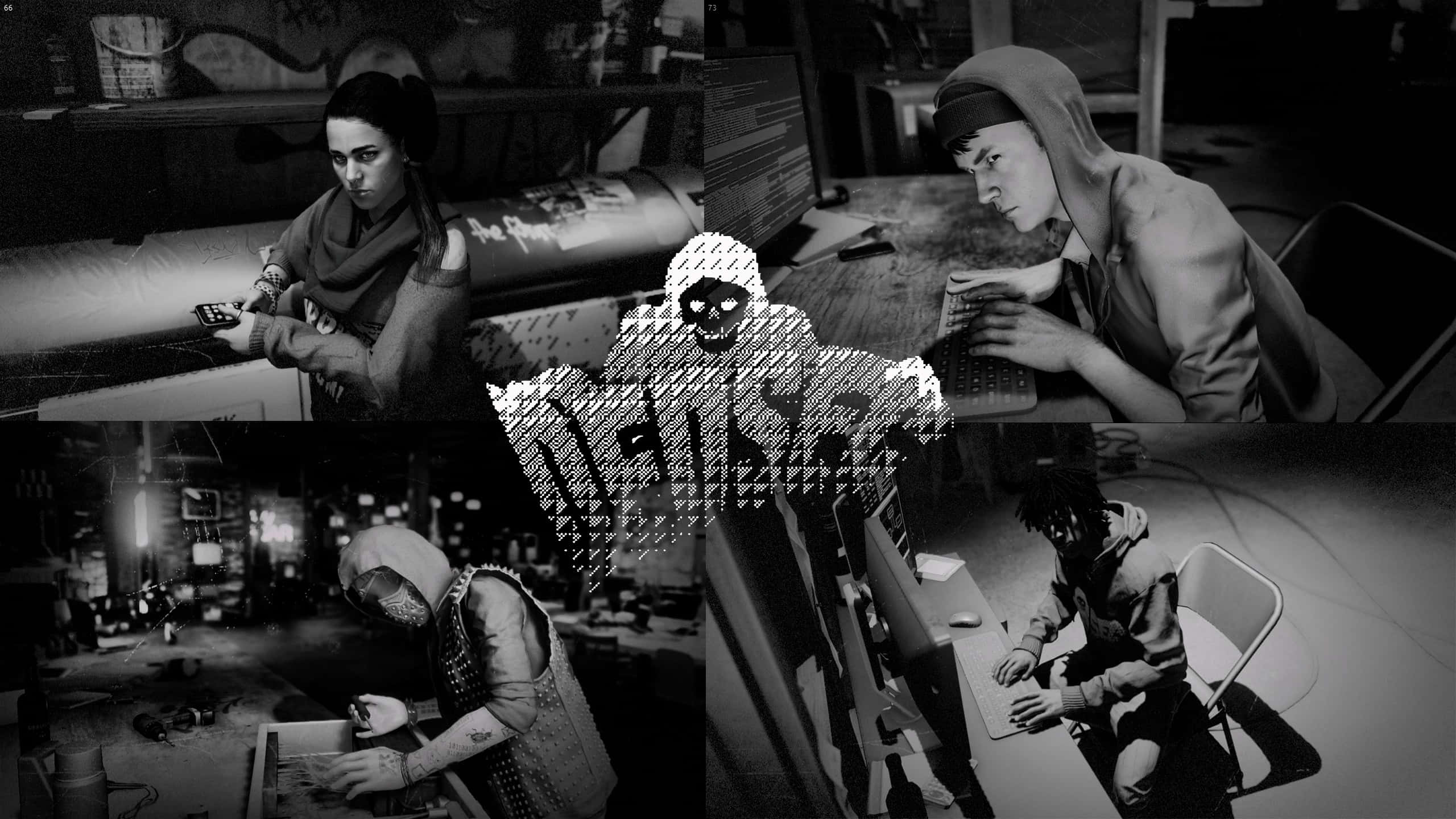 Dedsec, hackers, computers, 2K Desktop Wallpaper