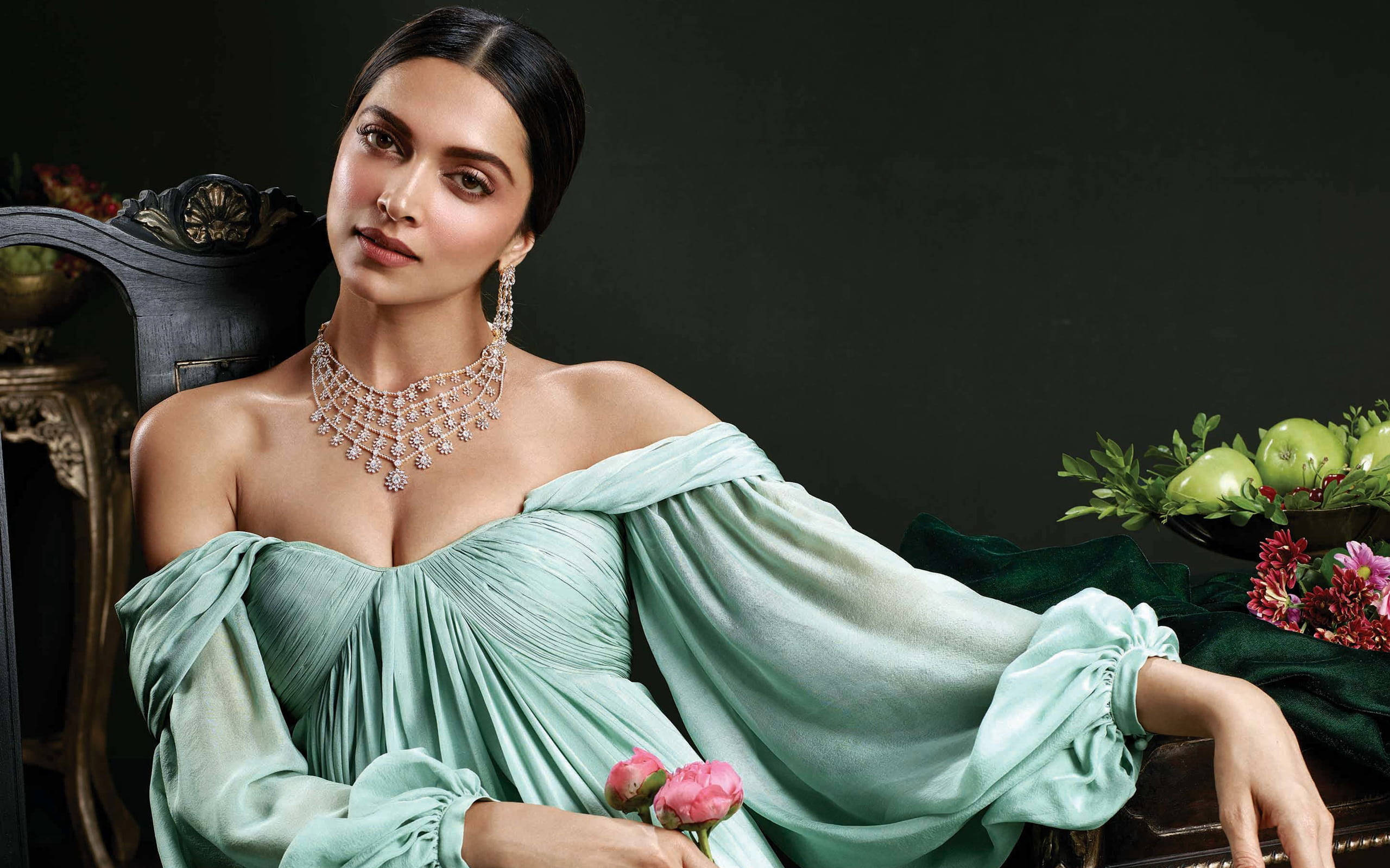 Deepika Padukone, diamond, tanishq jewels, 2K Desktop Wallpaper