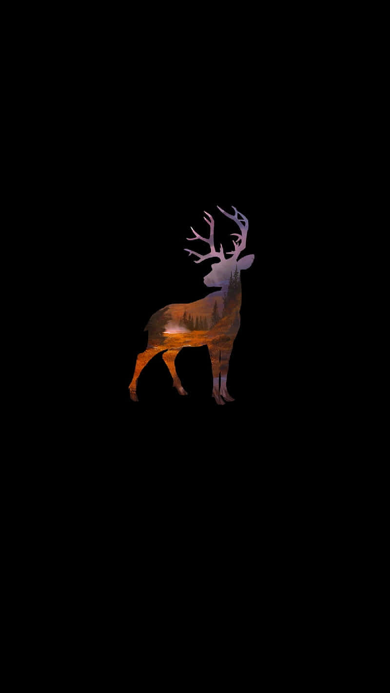 hunting phone, deer, glowing antlers, HD Phone Wallpaper