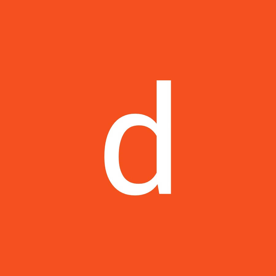 letter d, lowercase letter d, vibrant orange background, SD Desktop Wallpaper