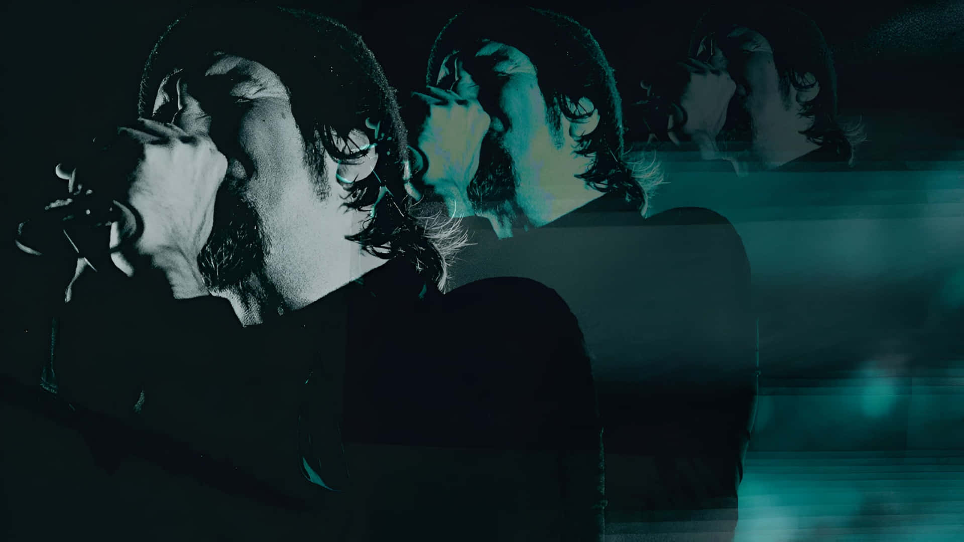 Deftones, live performance, teal stage lights, Full HD Desktop Wallpaper