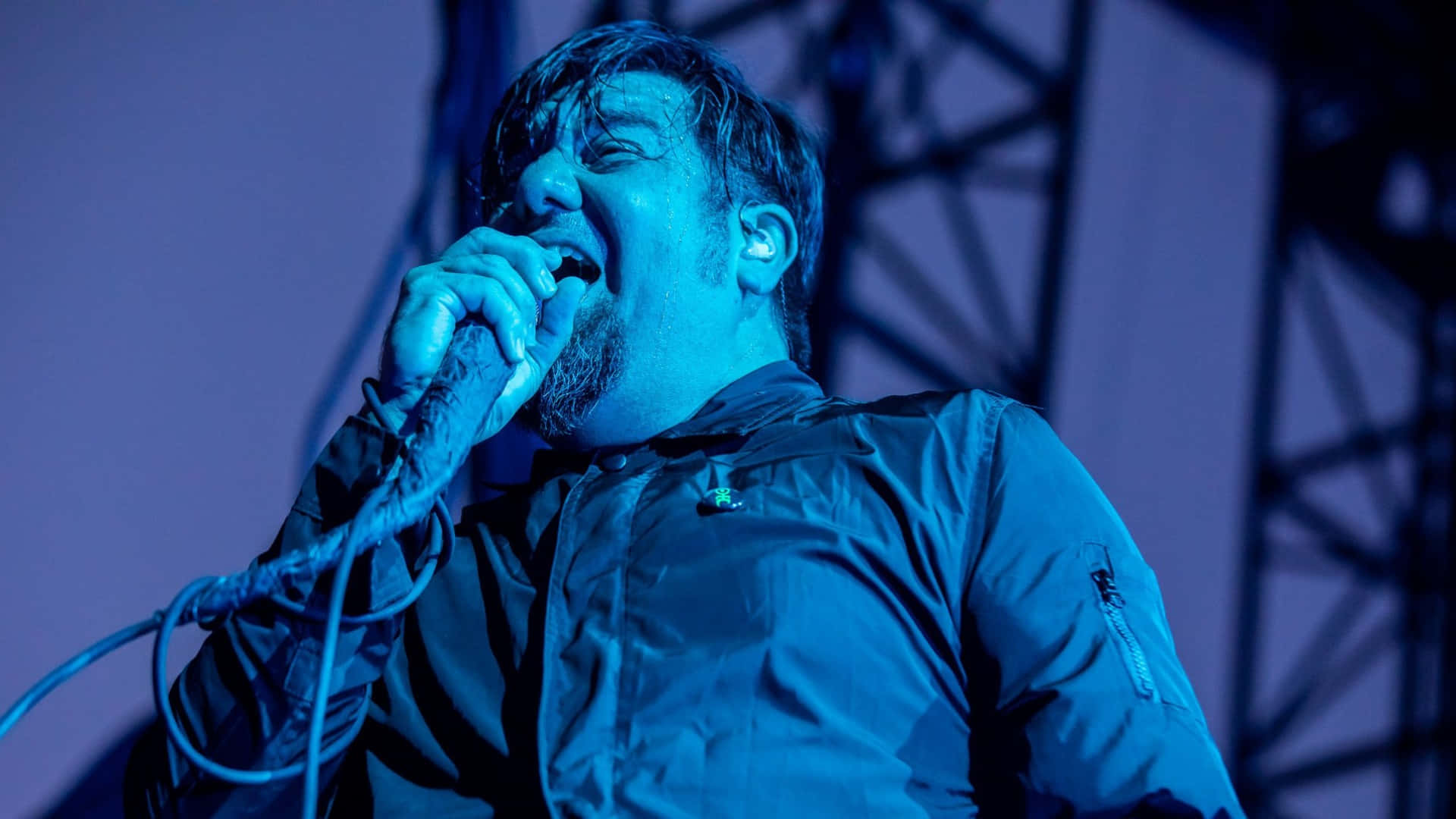 Deftones, live performance, male singer with a beard, Full HD Desktop Wallpaper