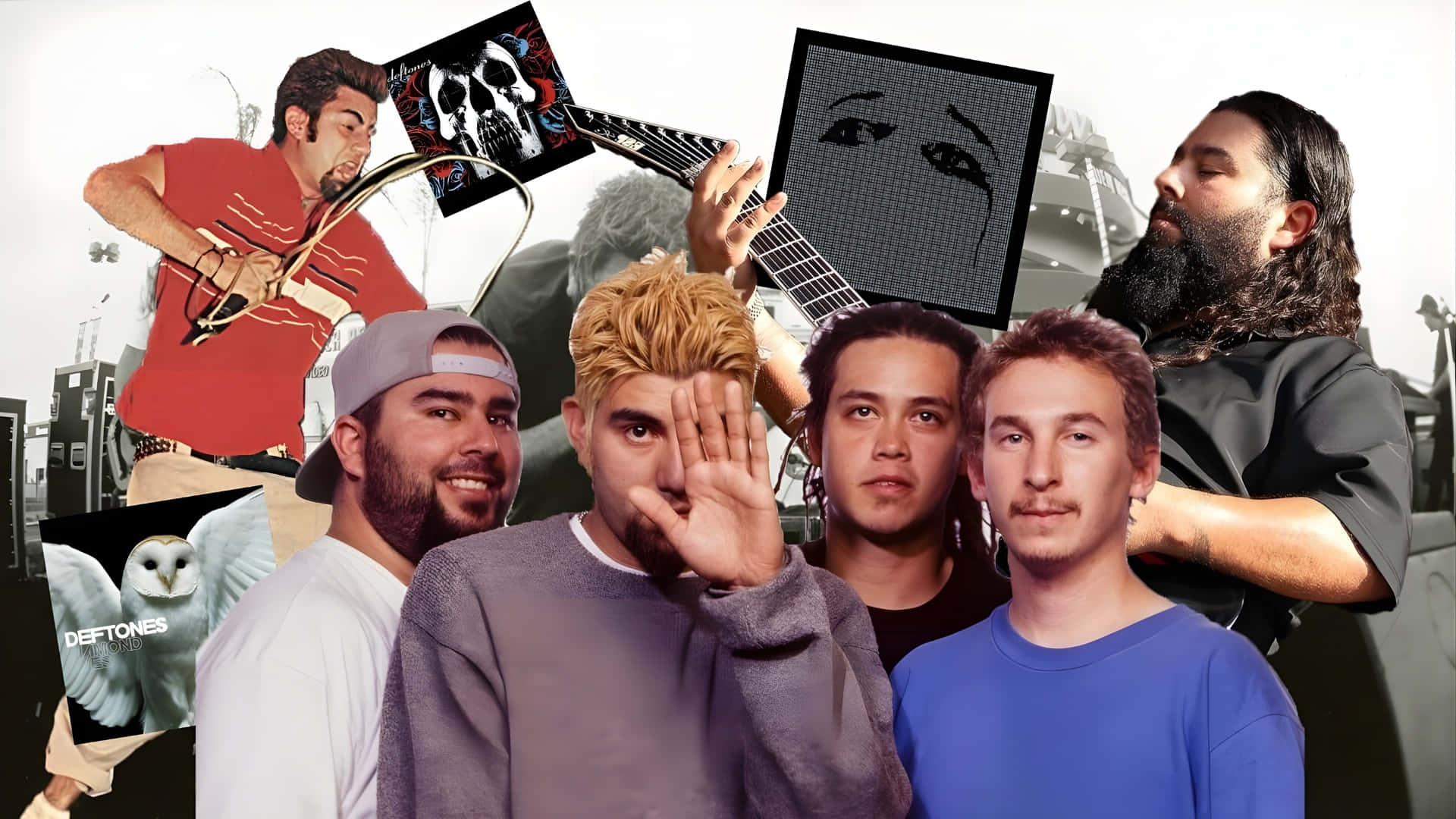 Deftones, album art, guitars, Full HD Desktop Wallpaper