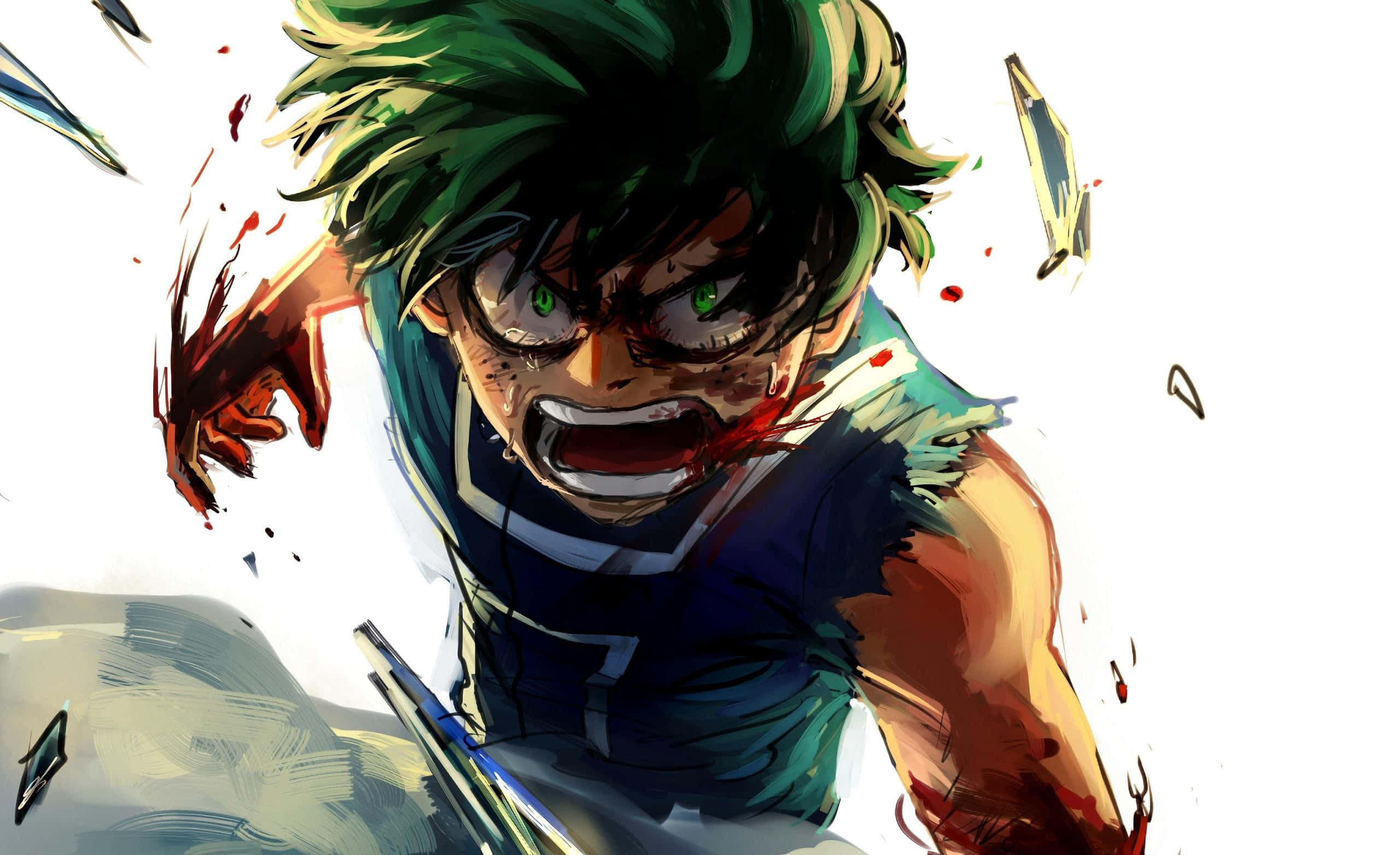 Deku, My Hero Academia, anime, 2K Desktop Wallpaper