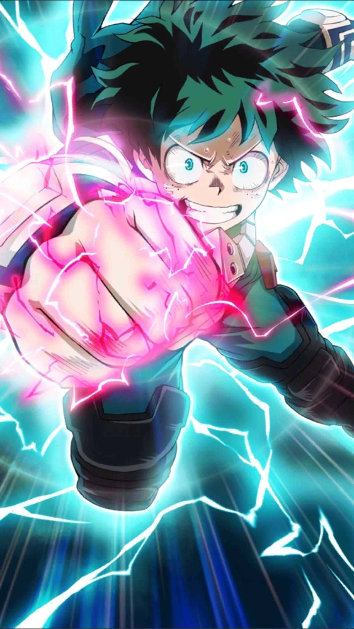 Deku, My Hero Academia, green hair, Full HD Phone Wallpaper