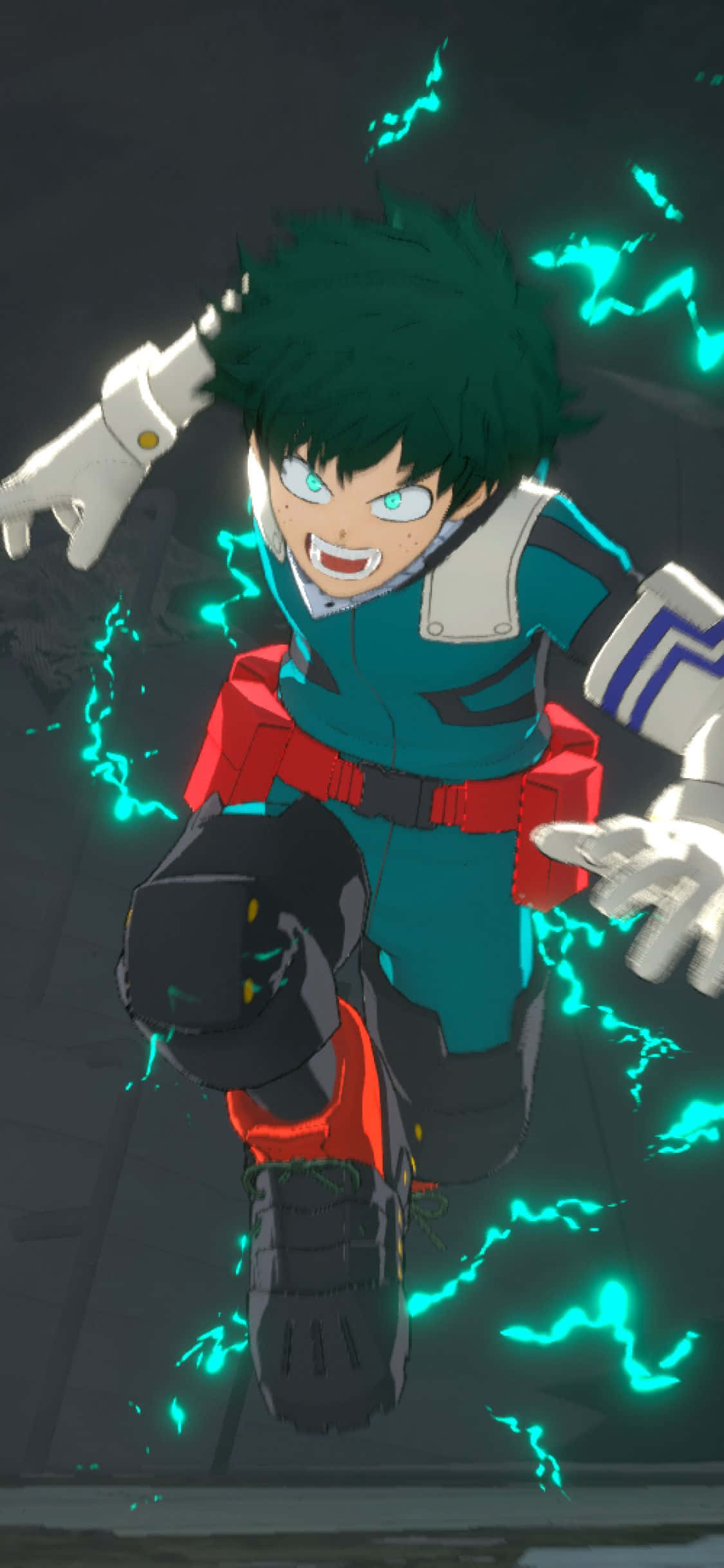 Deku, My Hero Academia, green hair, Full HD Phone Wallpaper