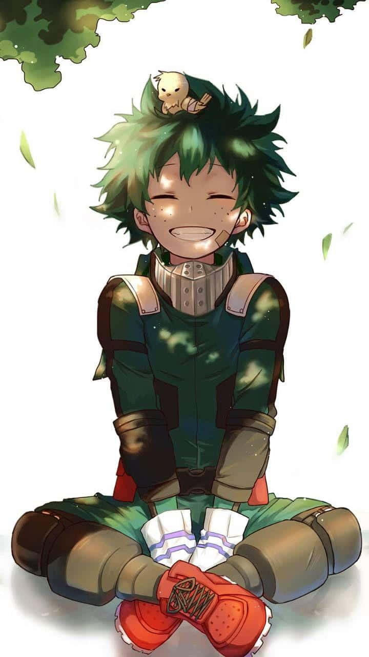 Deku, My Hero Academia Anime, green hair, HD Phone Wallpaper
