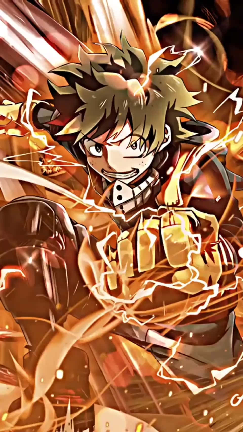 Deku, My Hero Academia, spiky hair, HD Phone Wallpaper