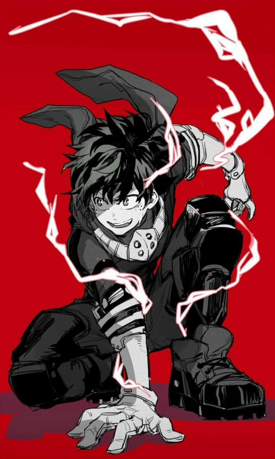 Deku, My Hero Academia Anime, spiky hair, HD Phone Wallpaper