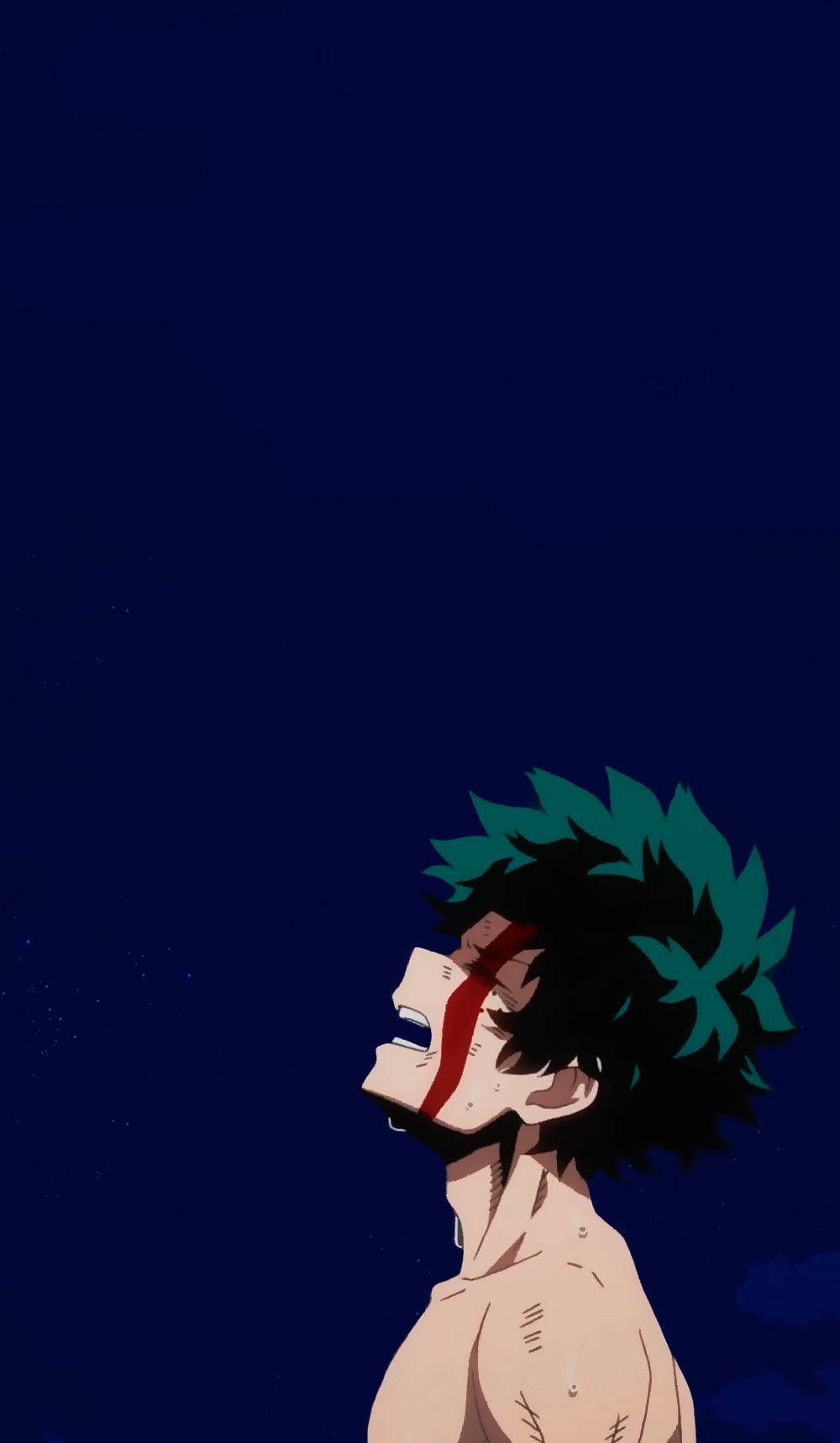 Deku PFP, bleeding eyes, green hair, HD Phone Wallpaper