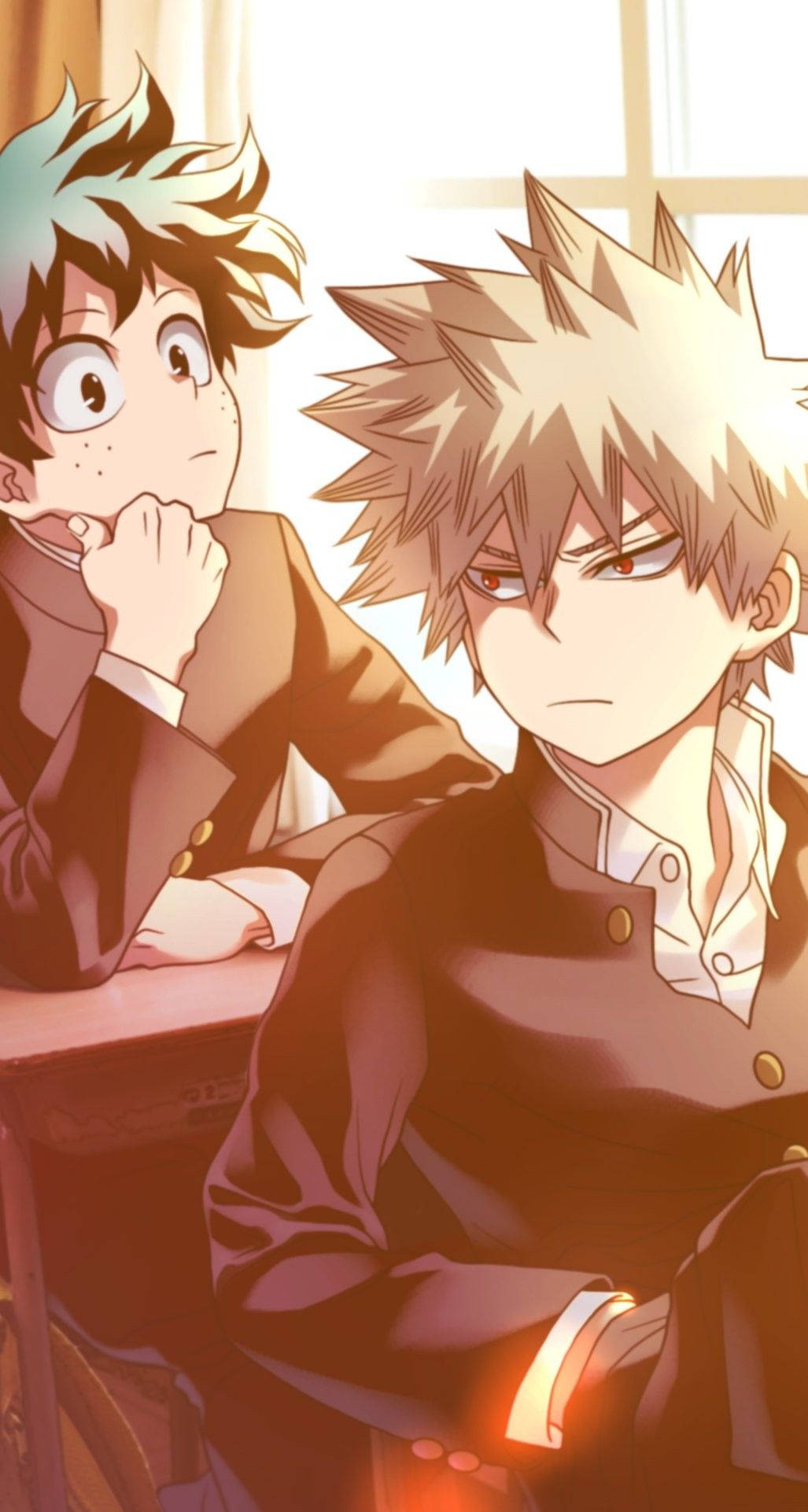 Deku, Todoroki, Bakugou, Full HD Phone Wallpaper