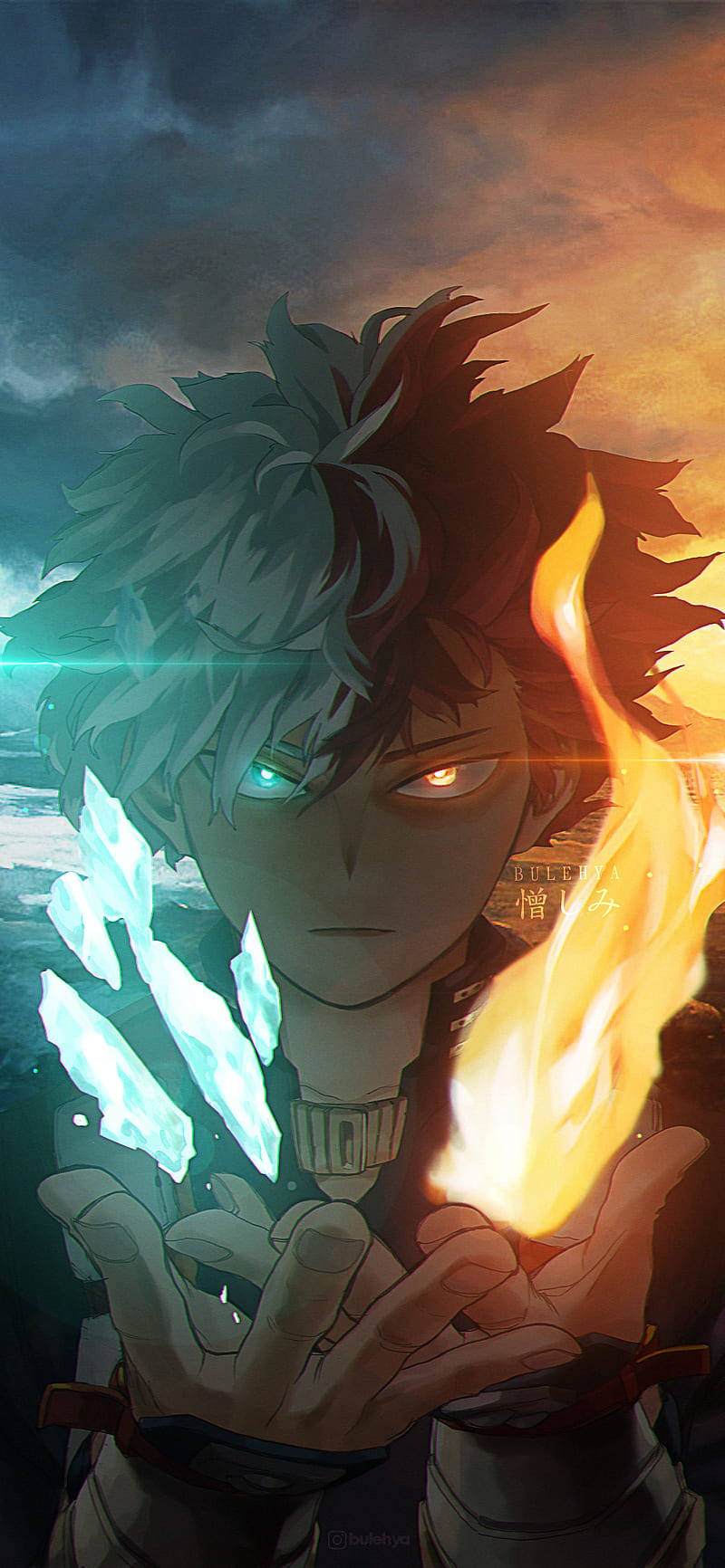Deku, Todoroki, Bakugou, HD Phone Wallpaper