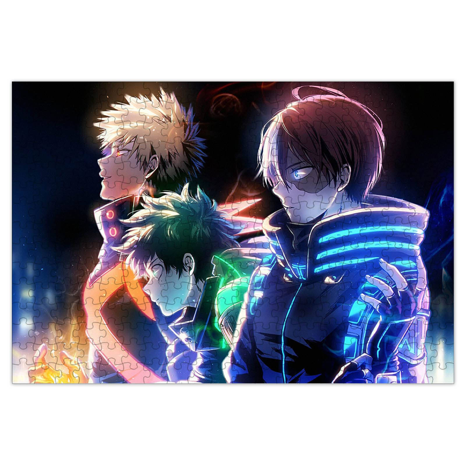 Deku, Todoroki, Bakugou, HD Desktop Wallpaper