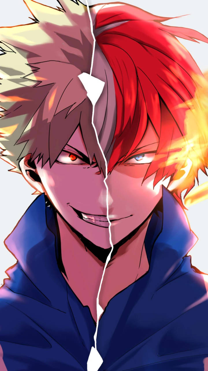 Deku, Todoroki, Bakugou, HD Phone Wallpaper