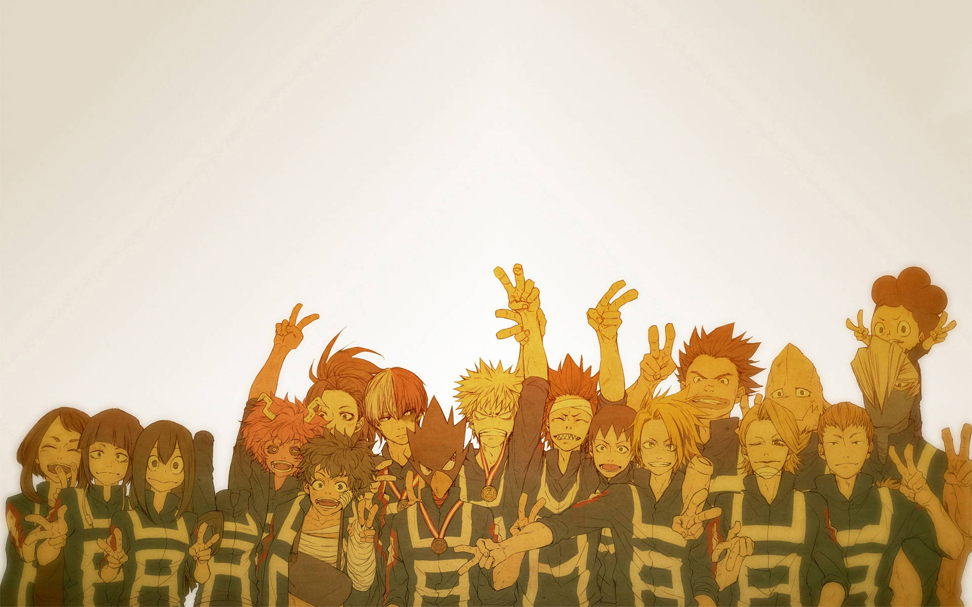 Deku, Todoroki, Bakugou, Full HD Desktop Wallpaper