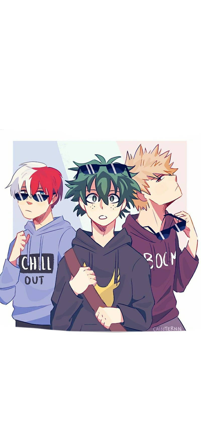 Deku, Todoroki, Bakugou, HD Phone Wallpaper