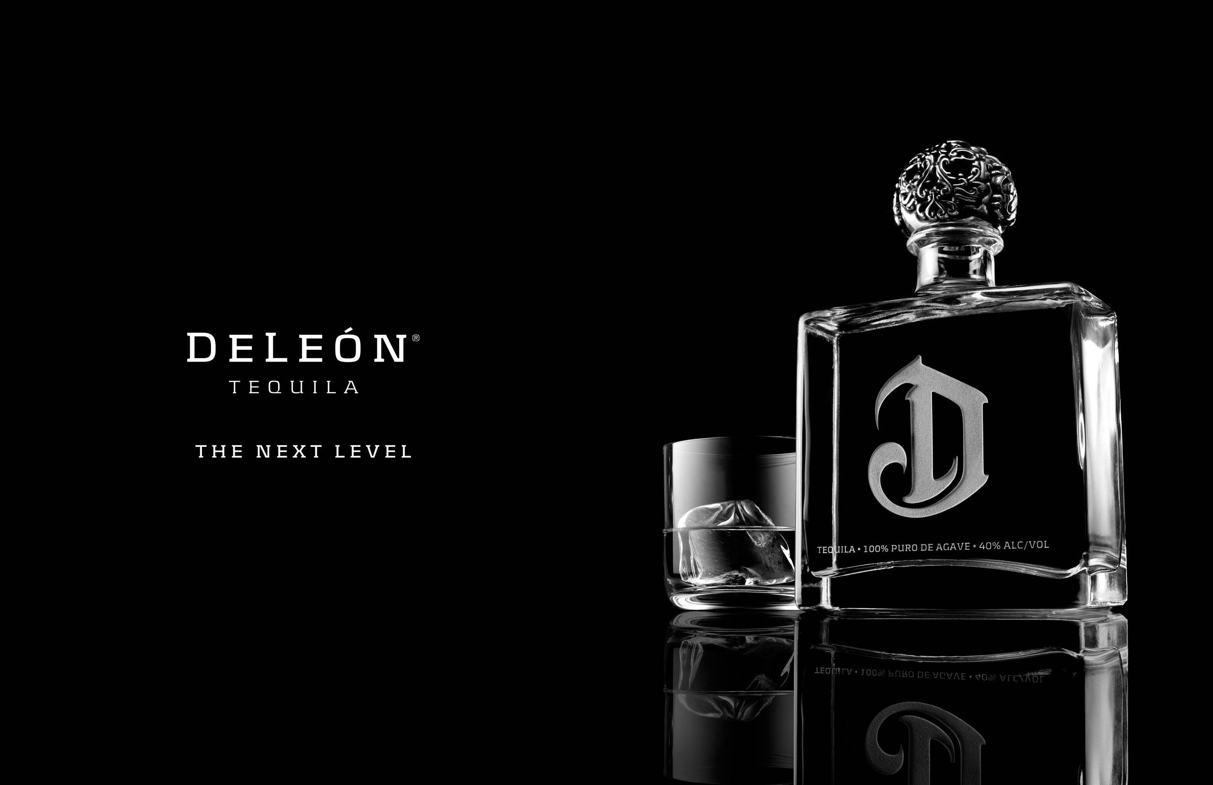 Deleon Tequila, bottle, glass, Full HD Desktop Wallpaper