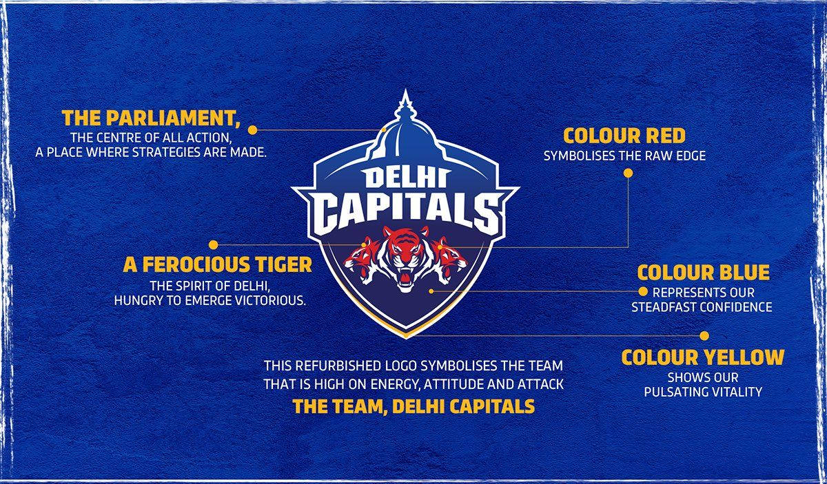 Delhi Capitals, tiger, blue, SD Desktop Wallpaper
