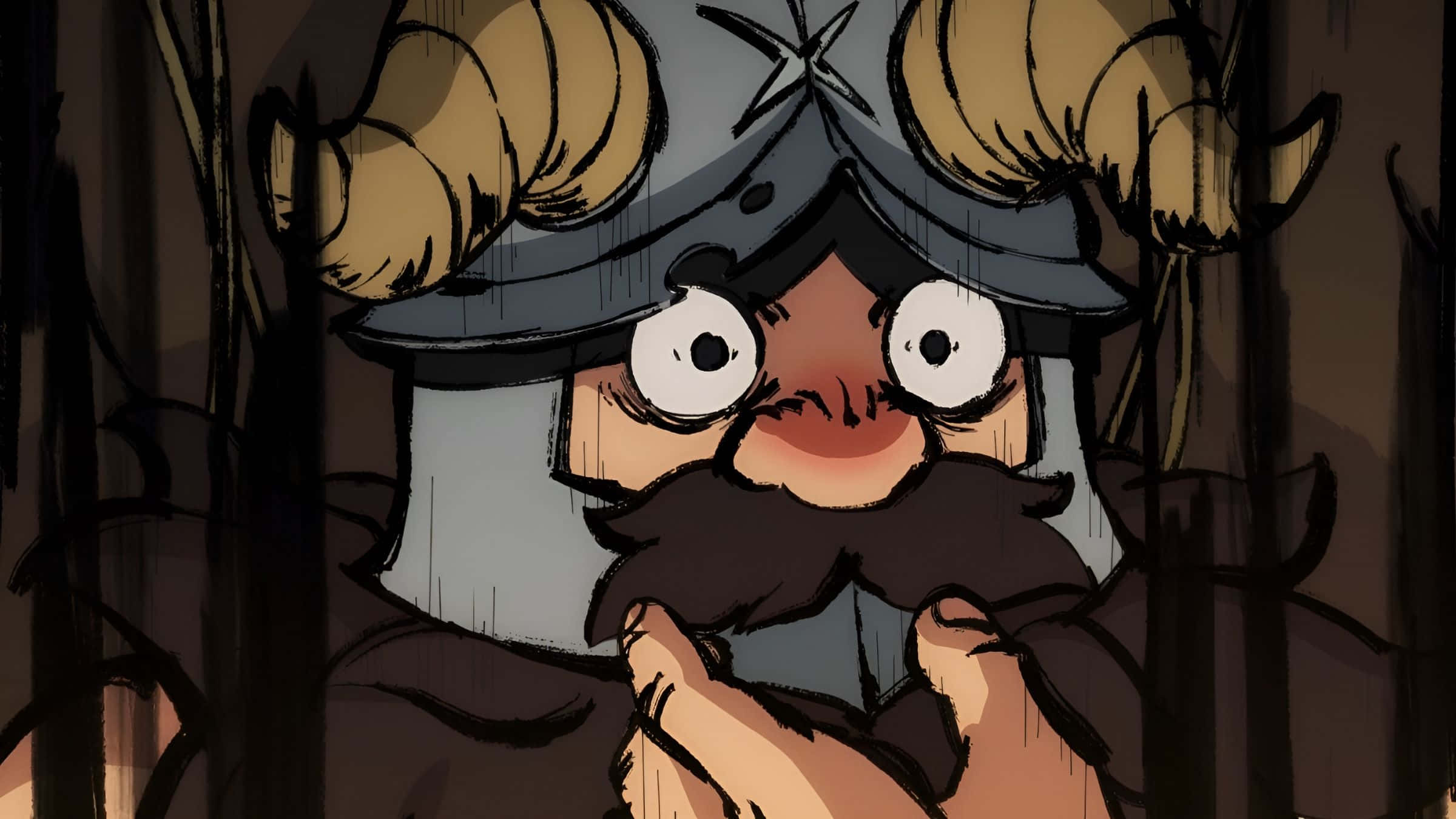 Delicious In Dungeon, sneaky character, cartoon dwarf, Full HD Desktop Wallpaper