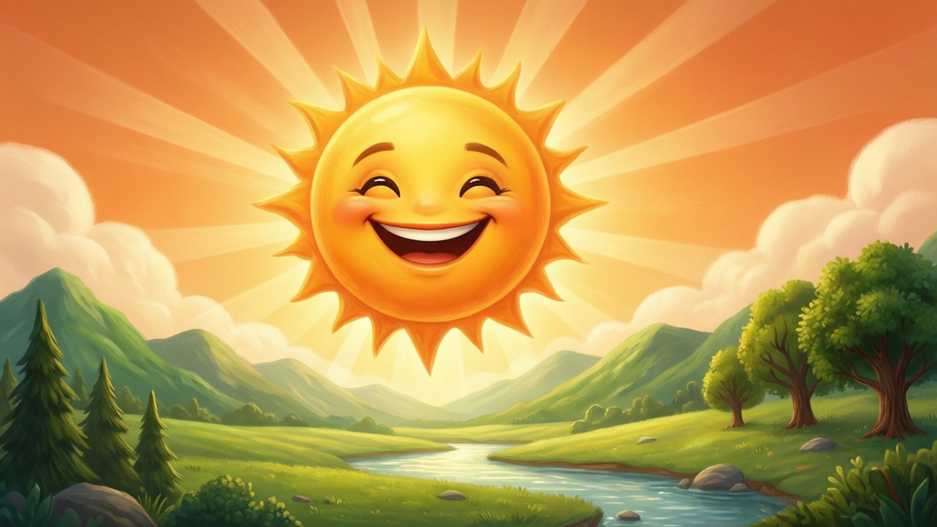 Smiling Sun Valley, sun, valley, Full HD Desktop Wallpaper