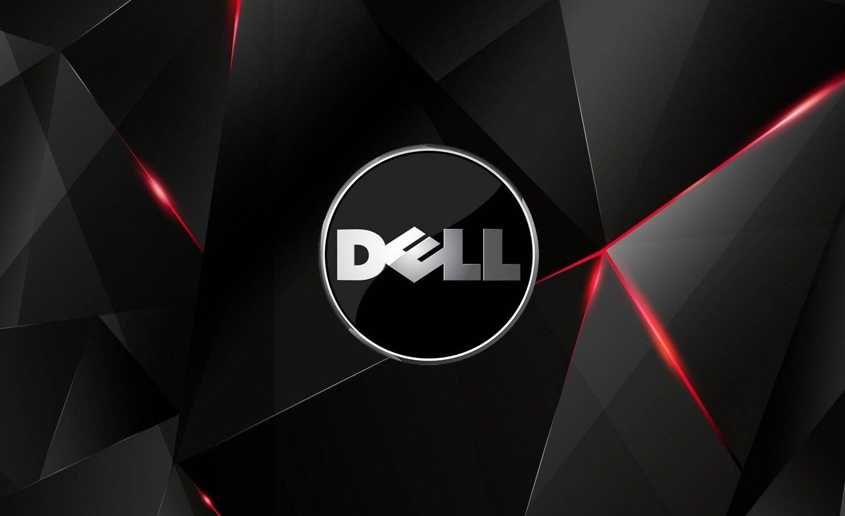 Dell HD, red, black, HD Desktop Wallpaper